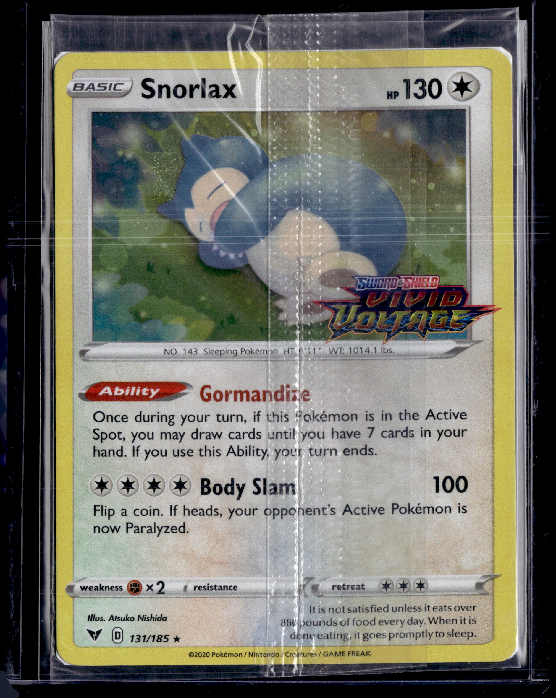 2020 Promo Snorlax (Vivid Voltage Stamped)