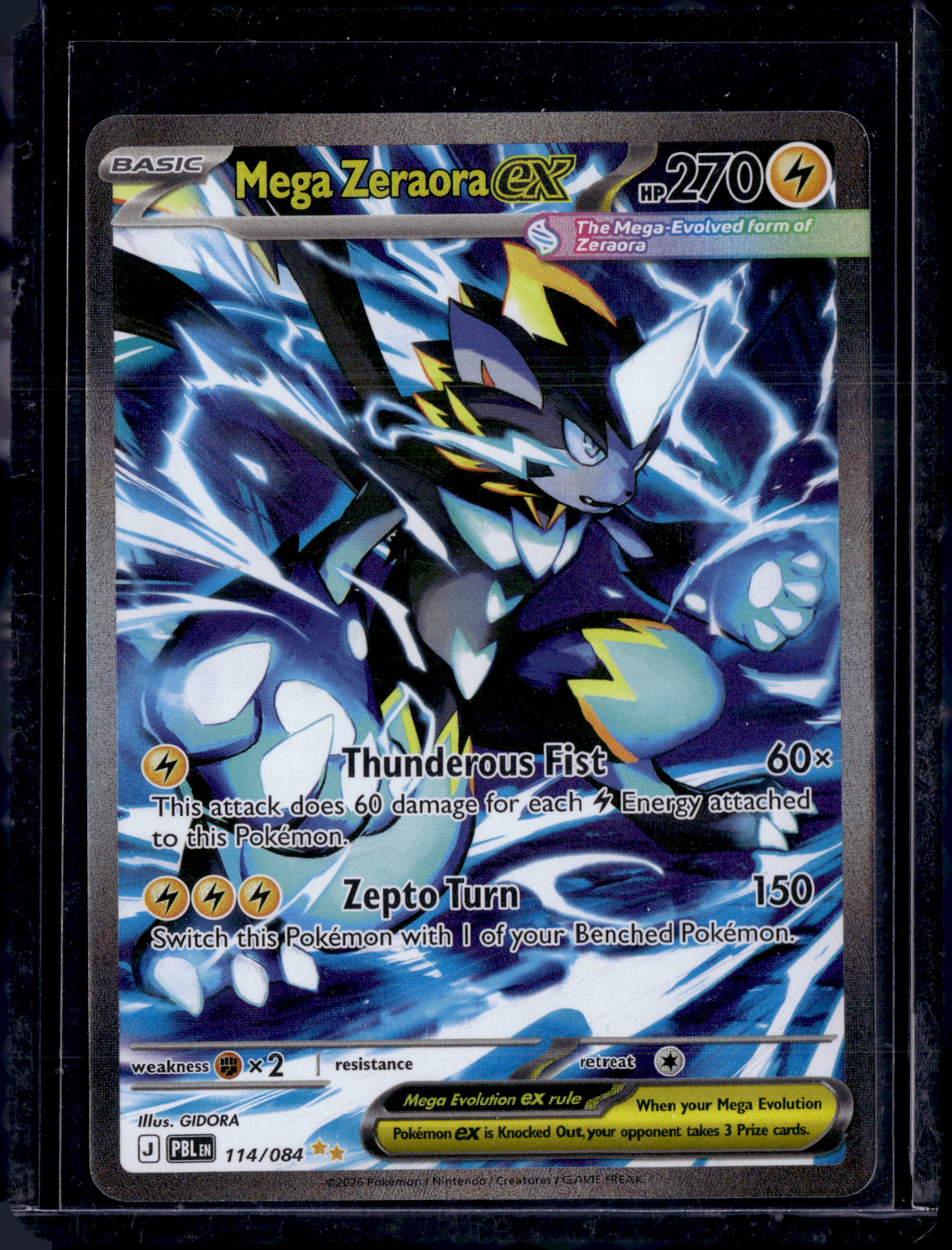 2026 Pitch Black Mega Zeraora ex Special Illustration Rare