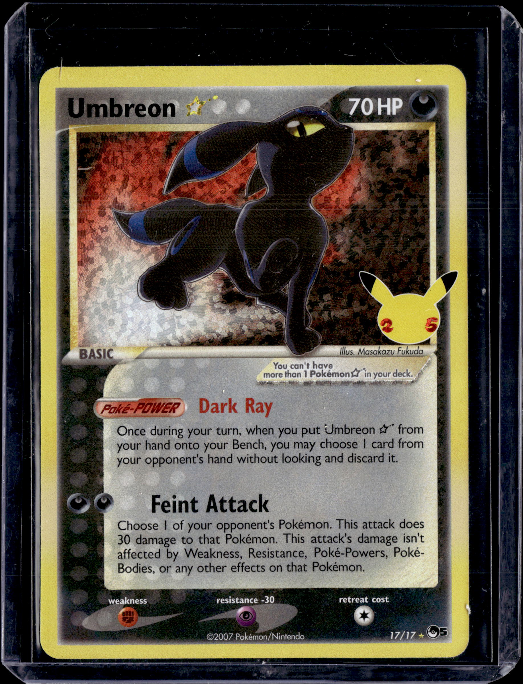2021 Celebrations Classic Collection Umbreon Holo Rare (b)