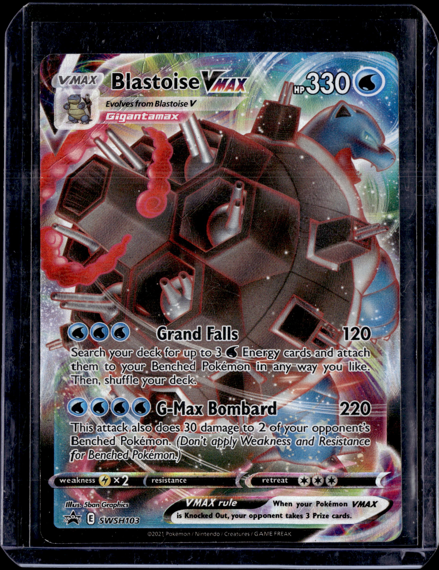 2021 Sword & Shield Promo Blastoise VMAX (C)