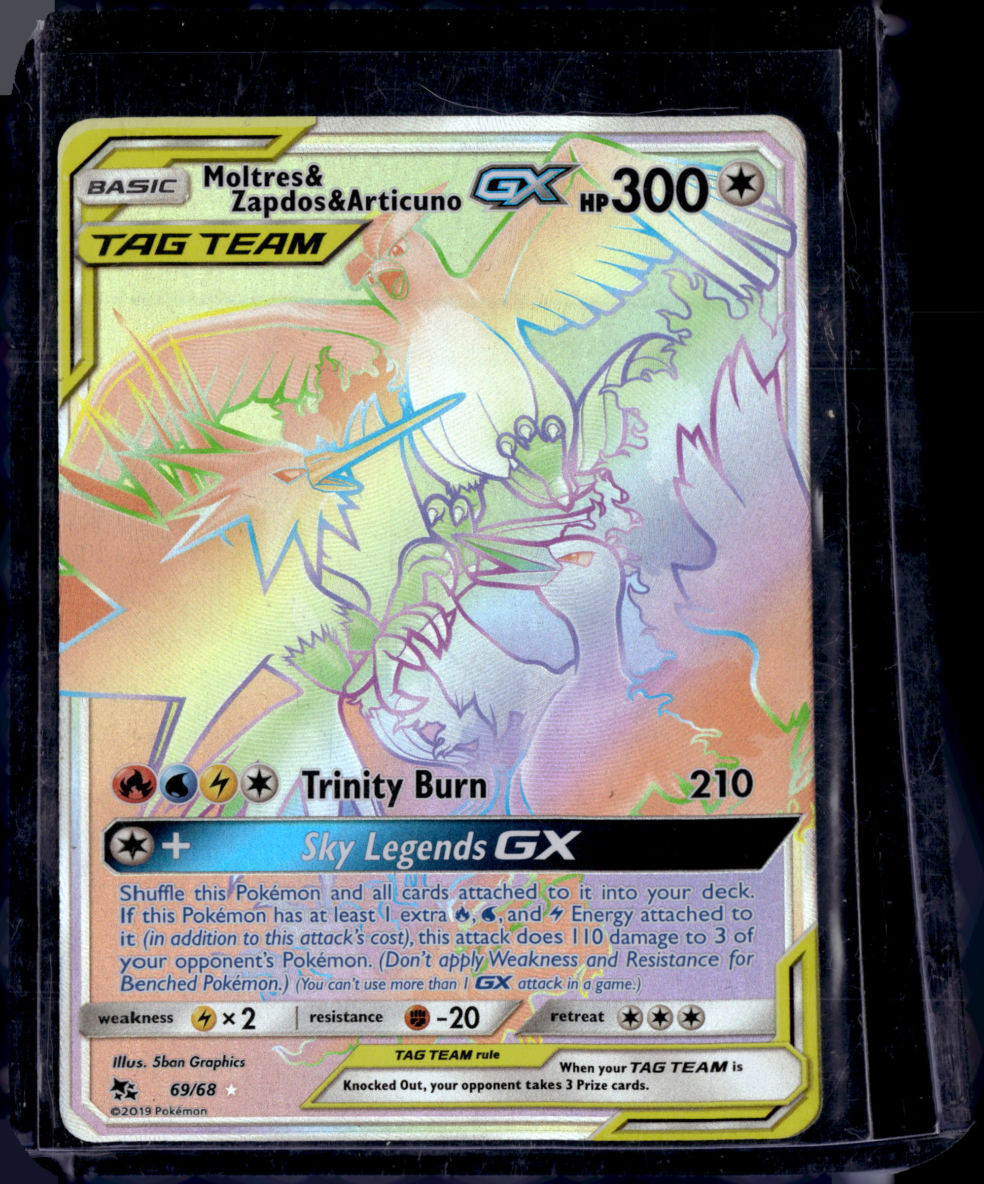 2019 Hidden Fates Moltres & Zapdos & Articuno GX