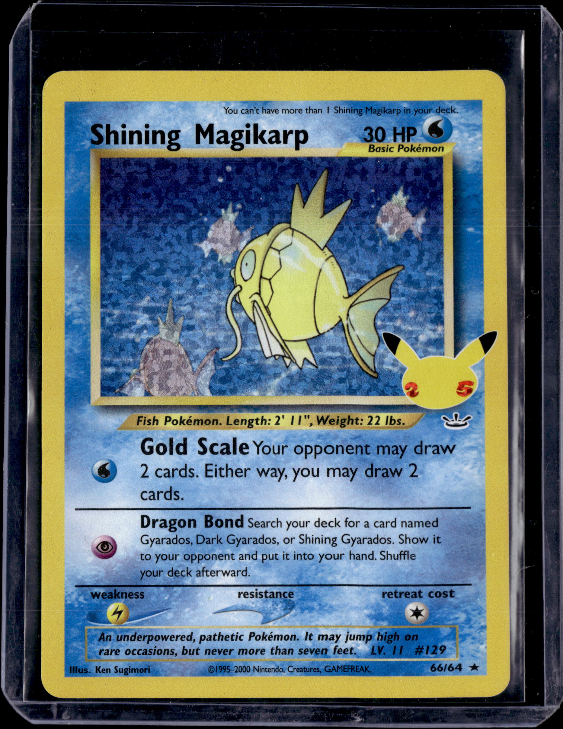 2021 Celebrations Classic Collection Shining Magikarp Holo Rare