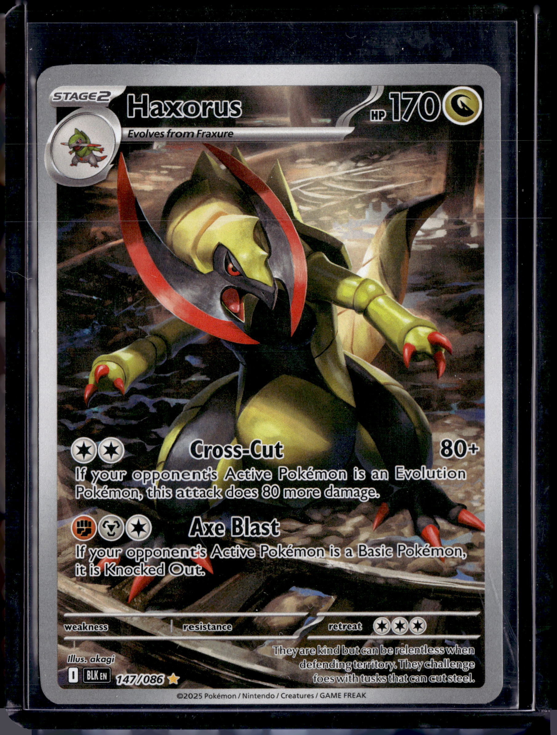 2025 Black Bolt Haxorus IR 147/086 (B)
