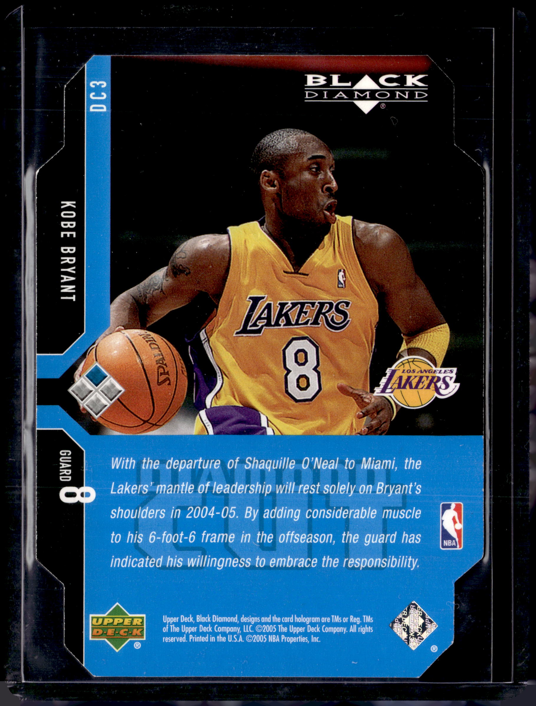2005 Black Diamond Diamond Cut Kobe Bryant