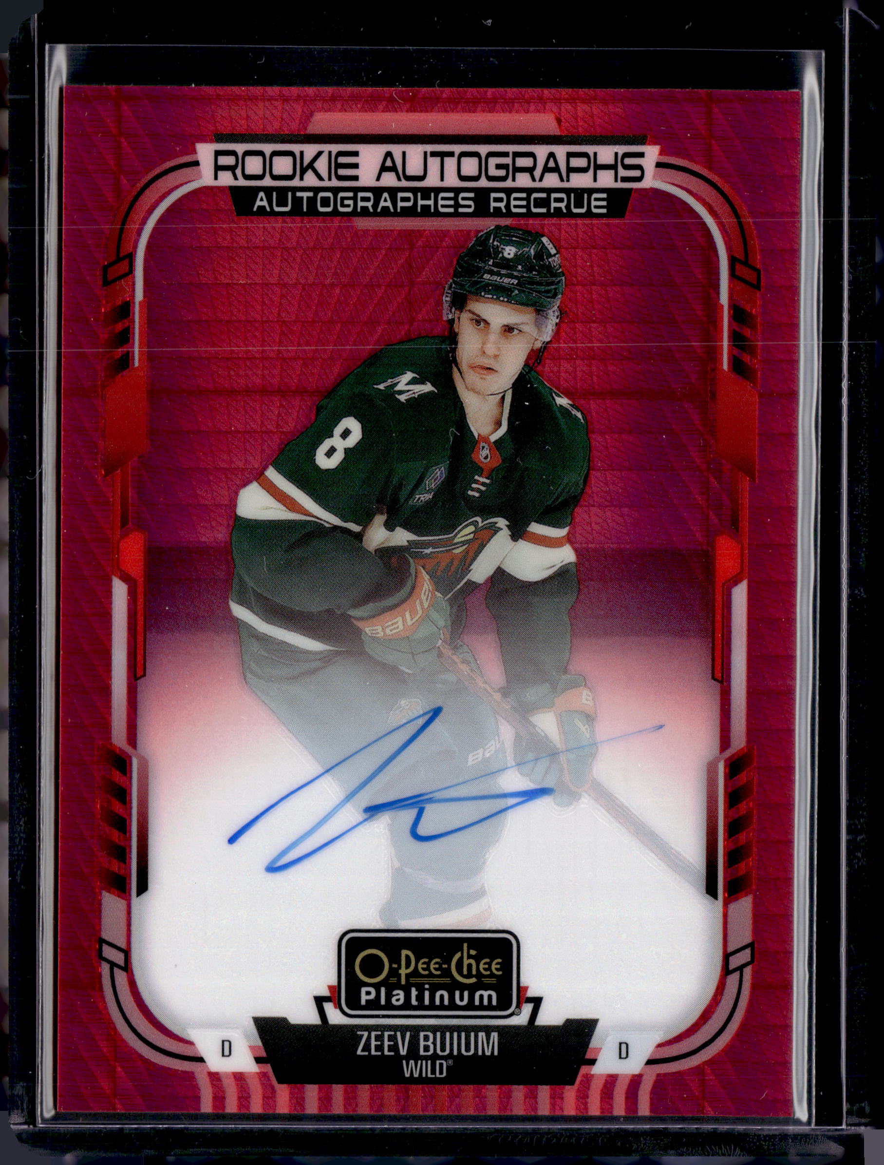 2025-26 OPC Platinum Zeev Buium Red Prism Auto /50