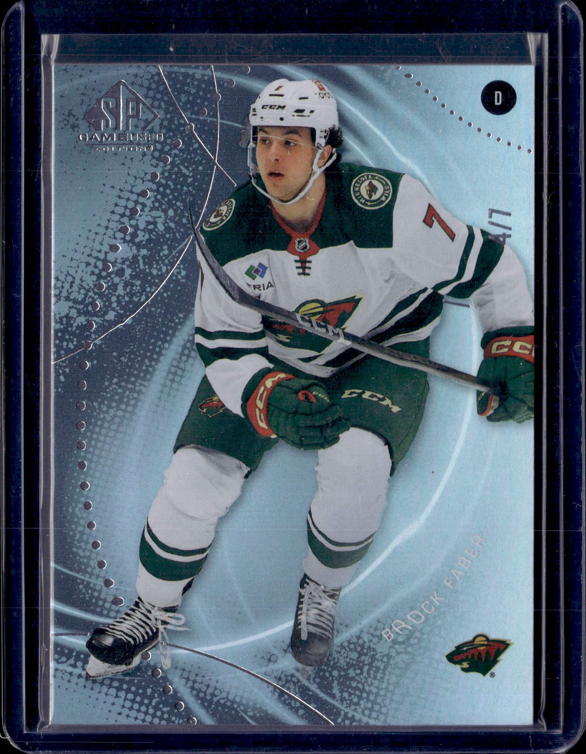 2025-26 SP Game Used True Base Brock Faber /7