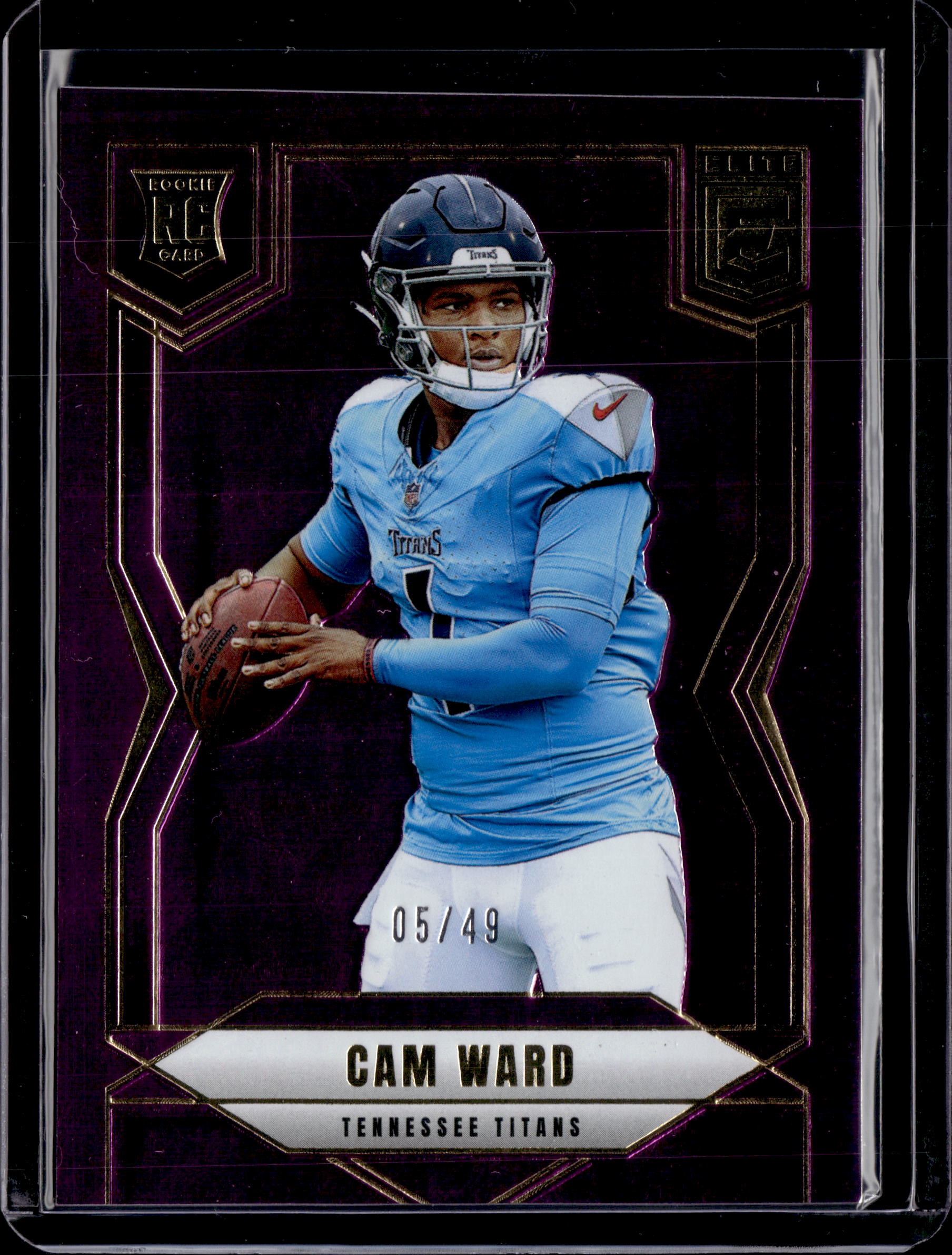 2025 Donruss Elite Cam Ward /49 Purple Rookie