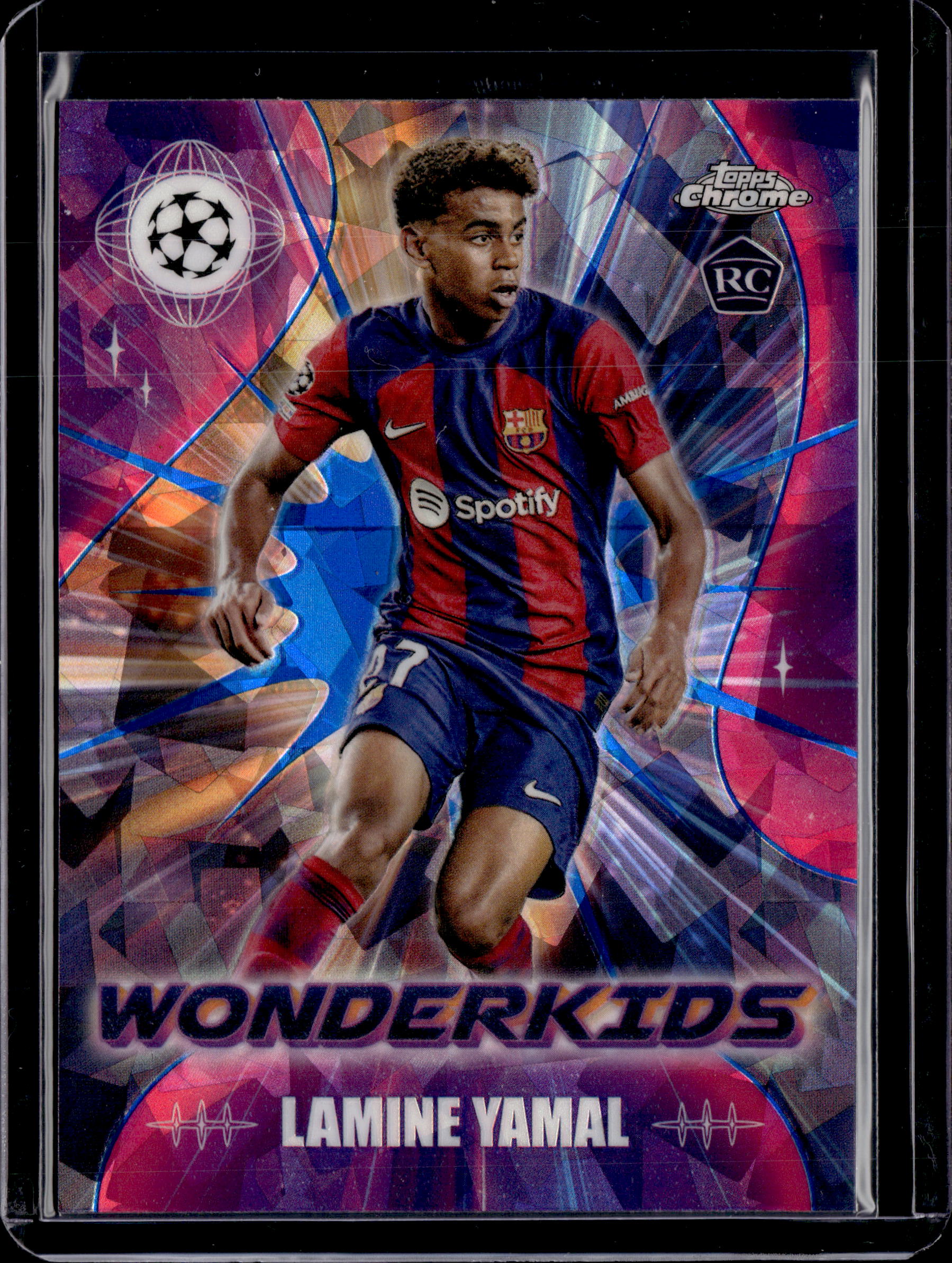 2024 Topp Chrome Lamine Yamal Sapphire Wonderkids #WK-3