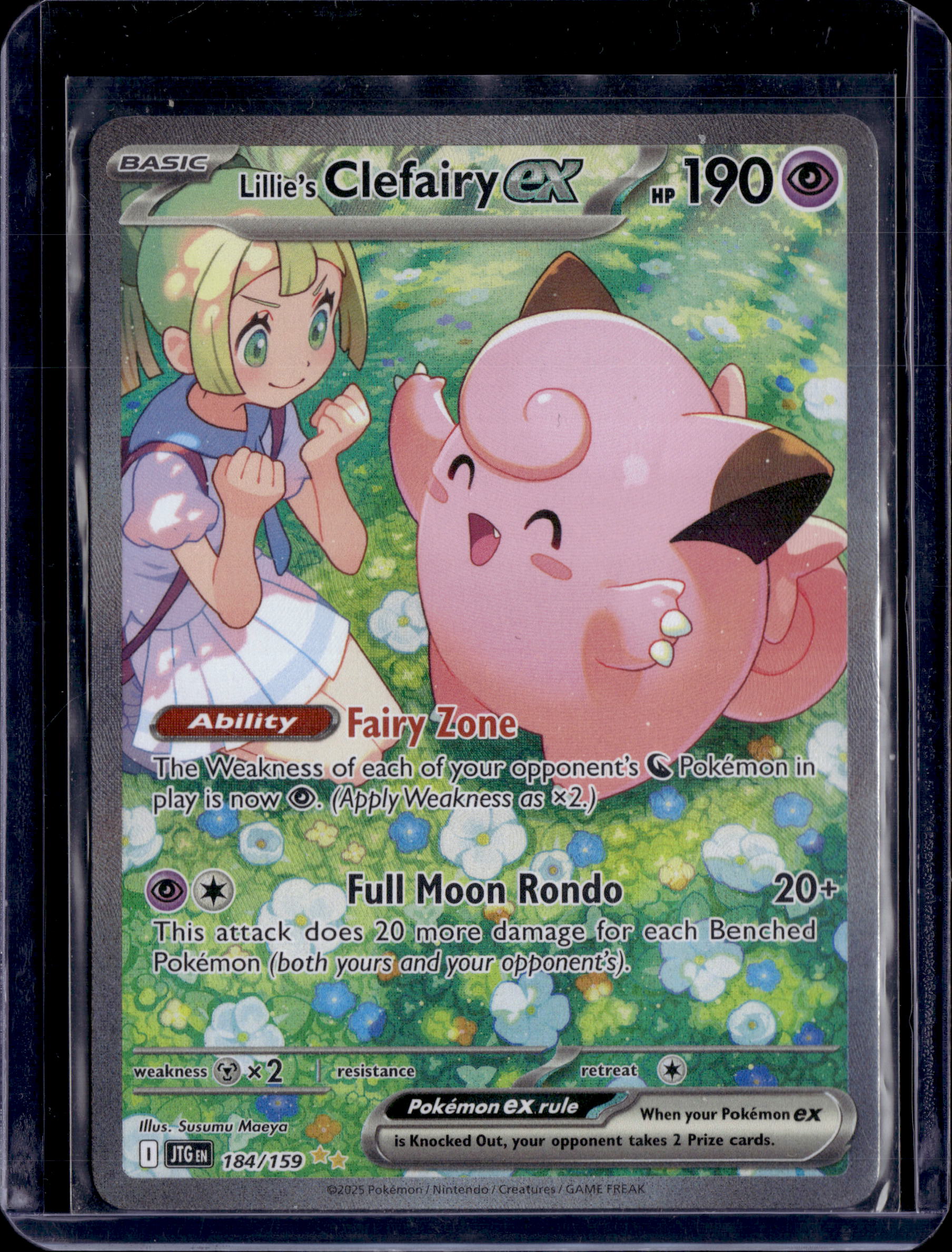 2025 Journey Together Lillie's Clefairy EX SIR 184/159