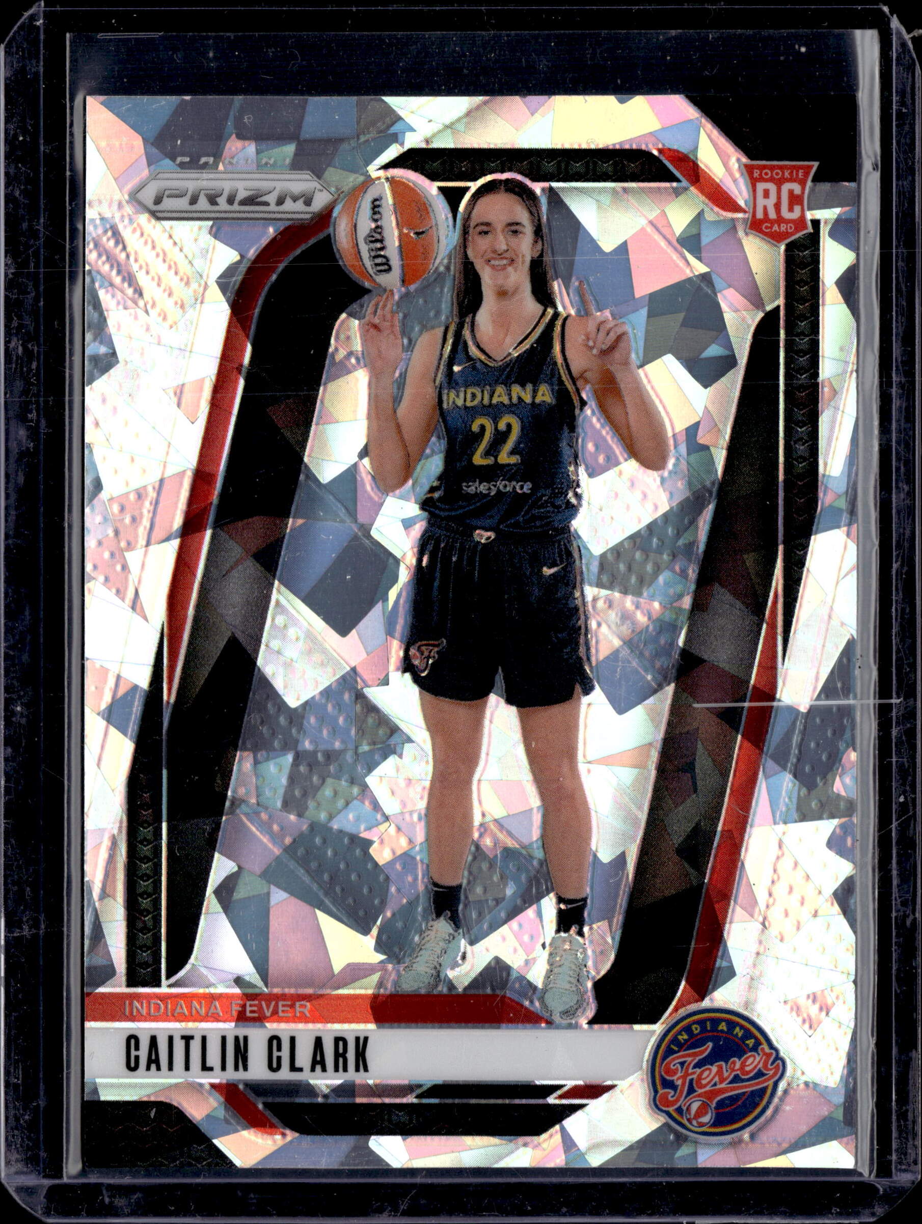 2024 Panini WNBA Prizm Caitlin Clark #145 Variation Silver Cracked Ice Prizm RC