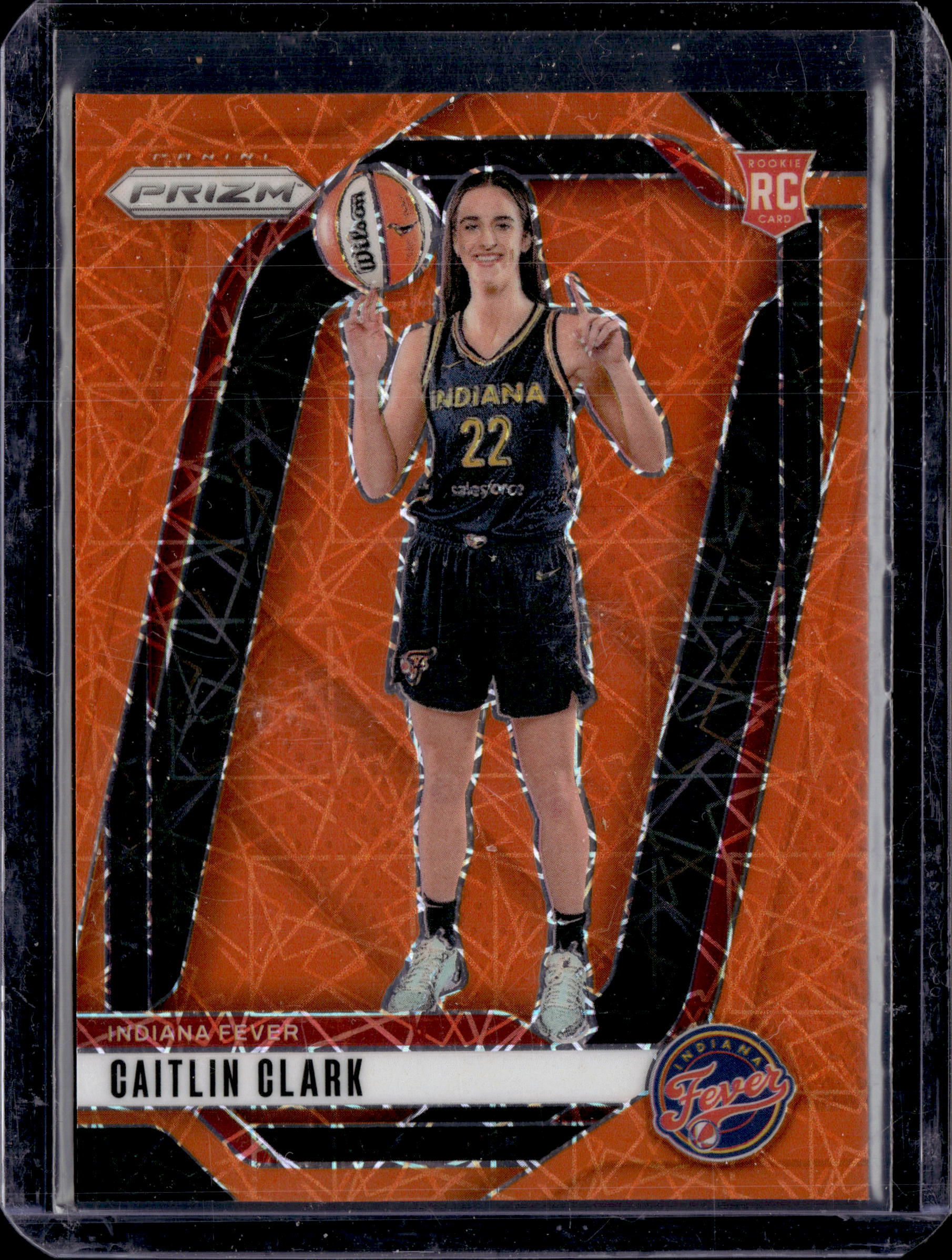 2024 Panini Prizm WNBA - Caitlin Clark Orange Velocity RC #145