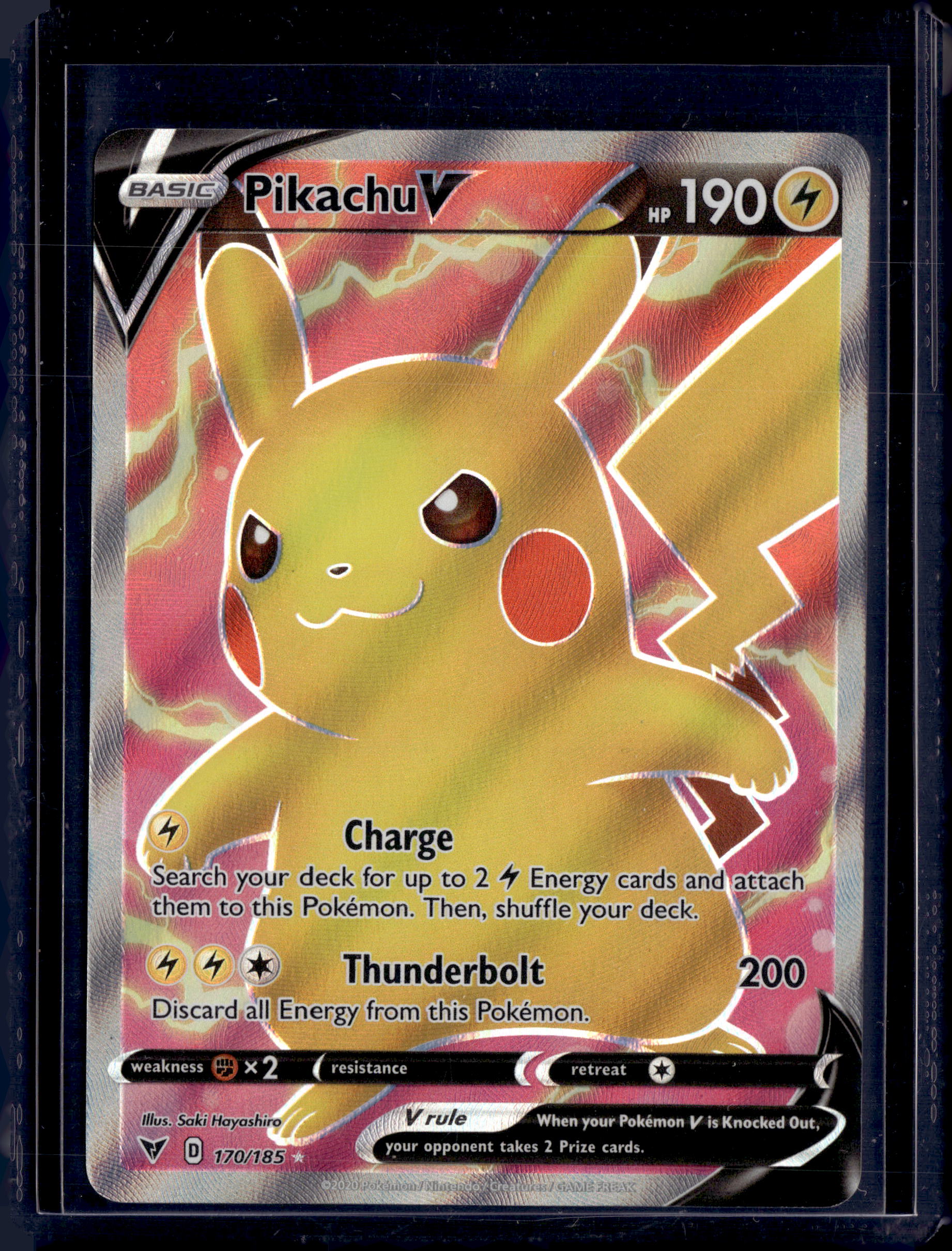 2020 Vivid Voltage 170/185 Pikachu V (Full Art)