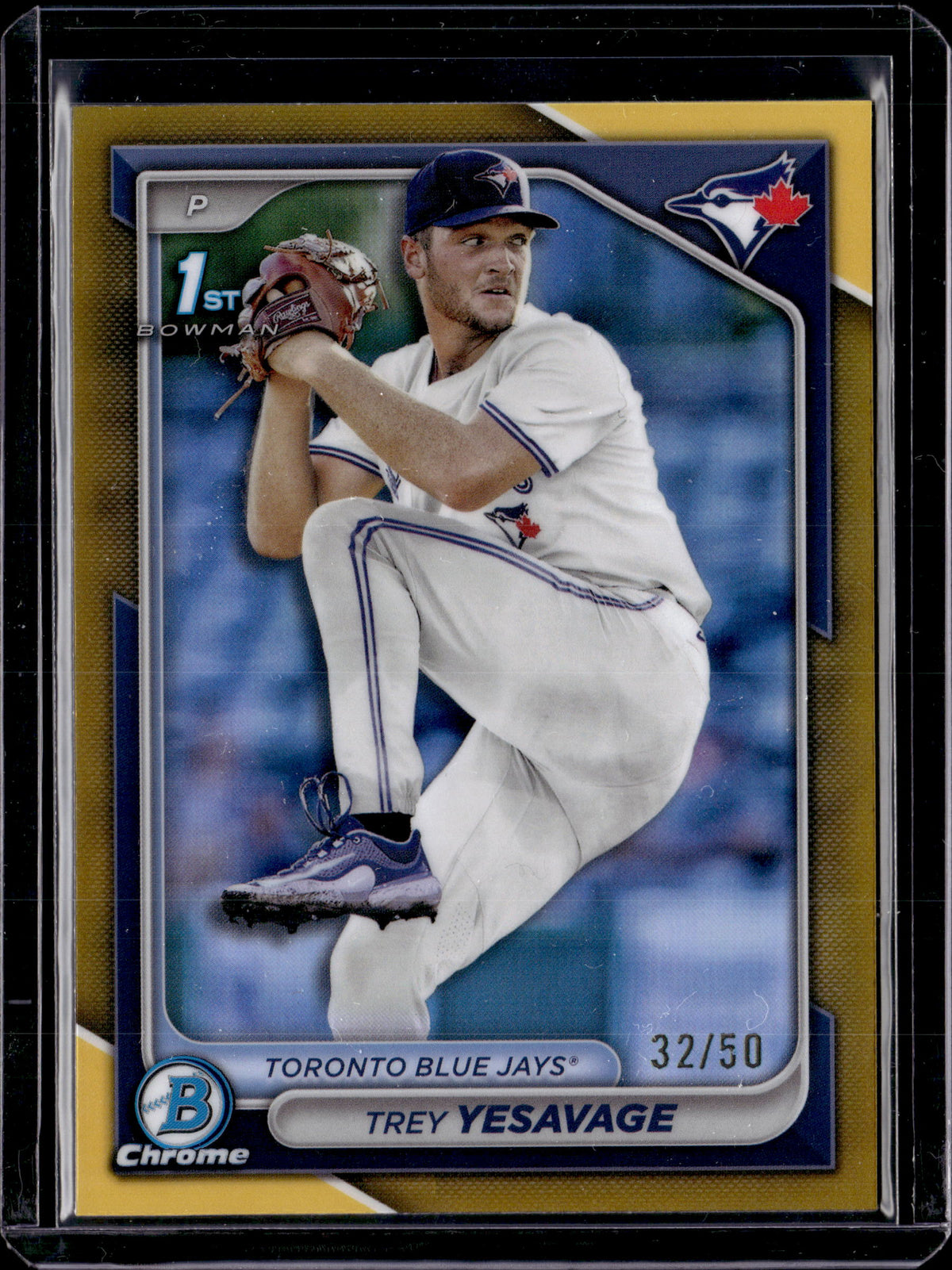 2024 Topps Bowman Chrome 1st Trey Yesavage Gold /50