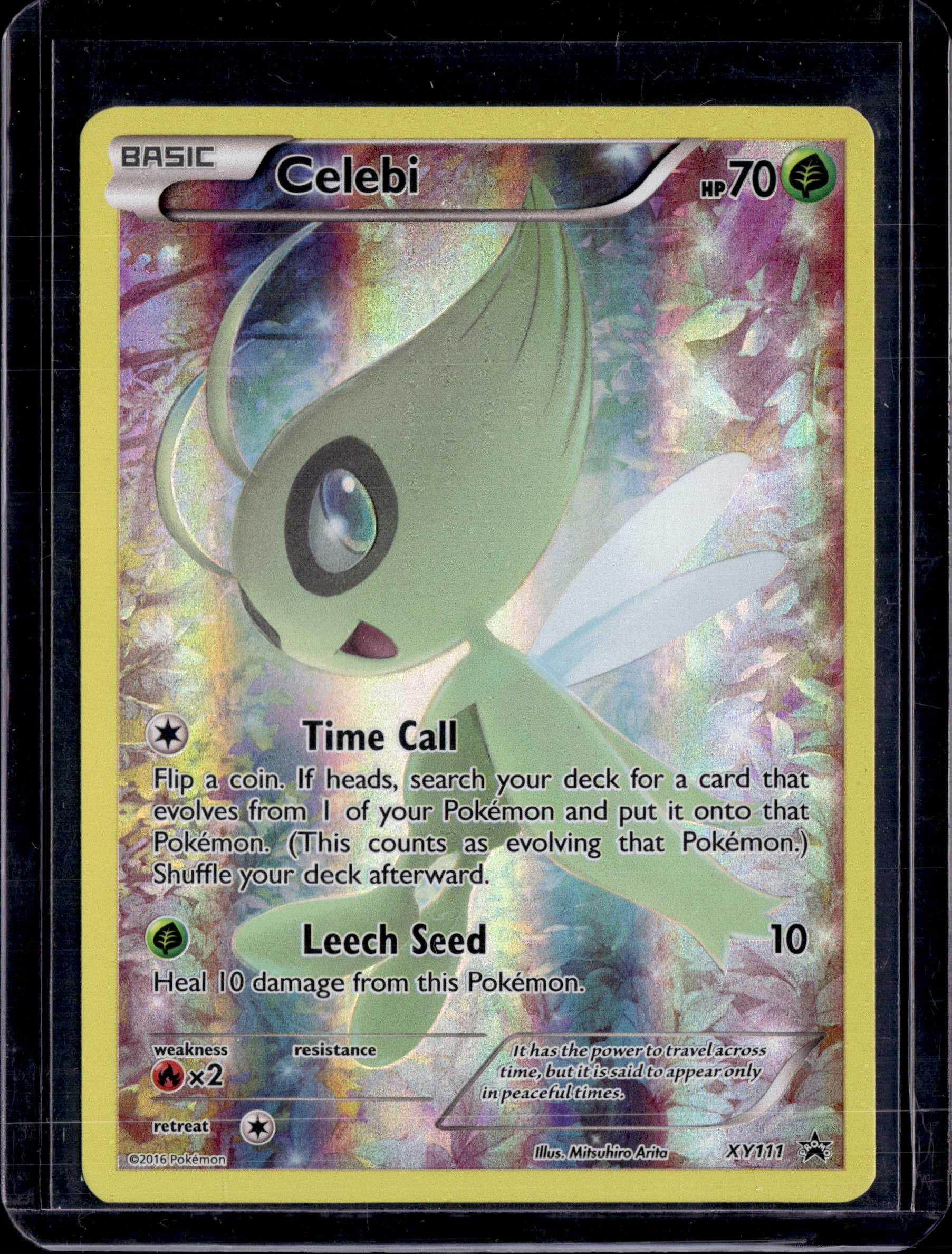 2016 Pokémon XY Black Star Promo Celebi Mythical Pokémon Collection #XY111