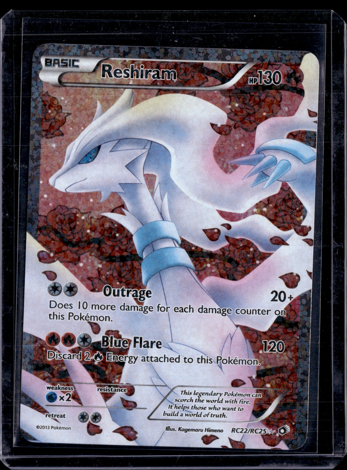 2013 Legendary Treasures Radiant Collections Reshiram Ultra Rare RC22/RC25