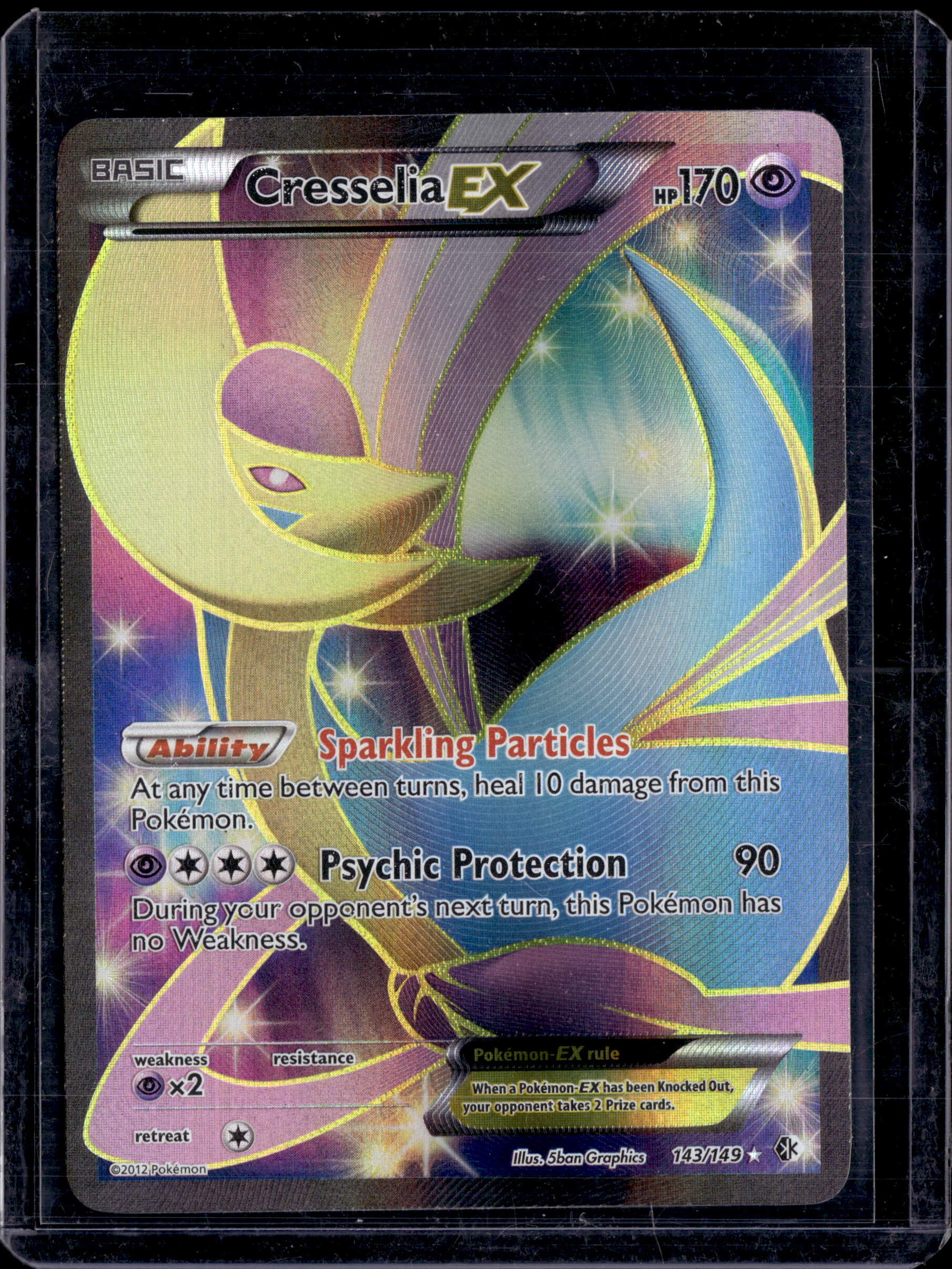 2012 Boundaries Crossed Cresselia EX Ultra Rare 143/149