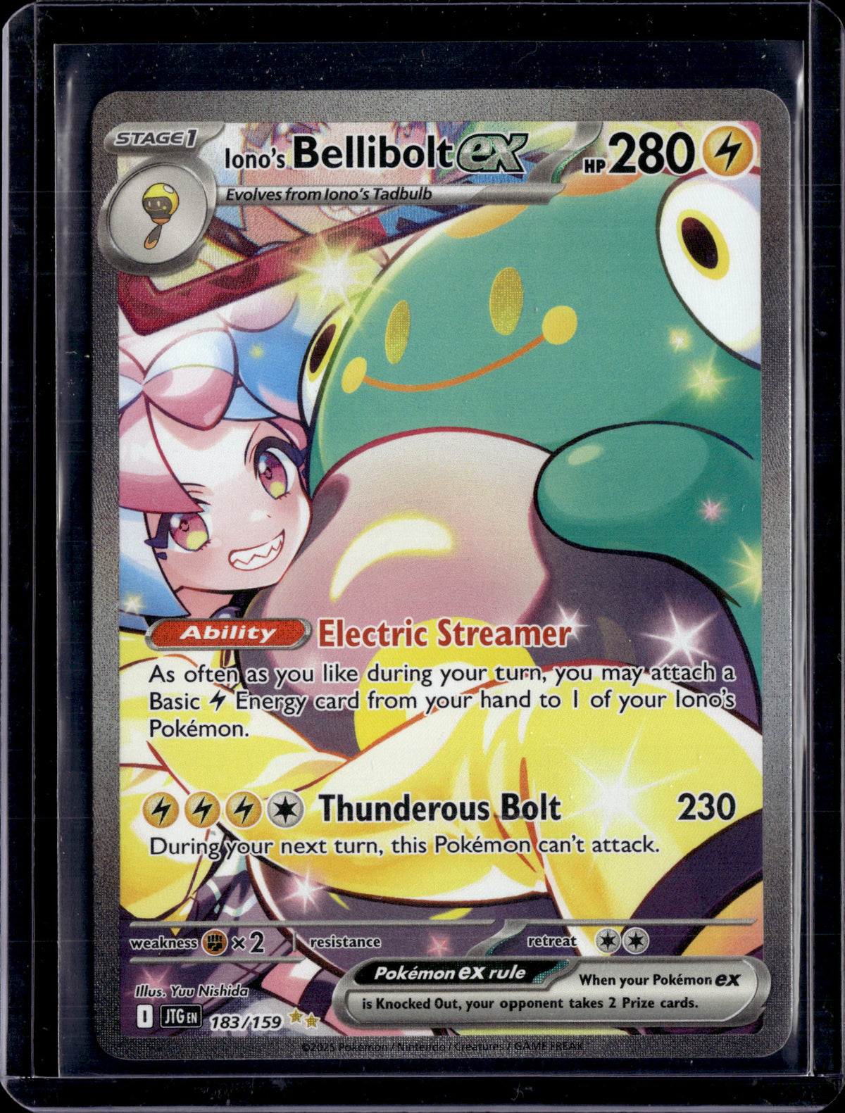 2025 Journey Together Iono's Bellibolt ex Special Illustration Rare (a)