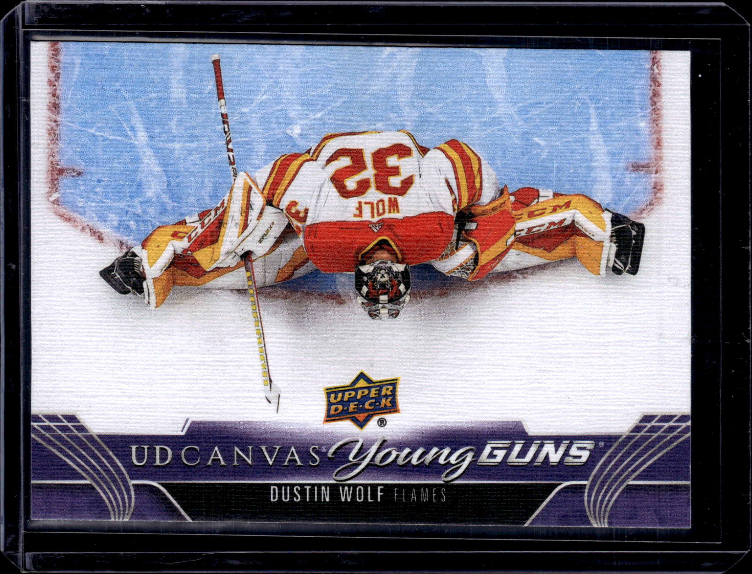 2023-24 UD Series 1 Dustin Wolf Canvas Young Guns