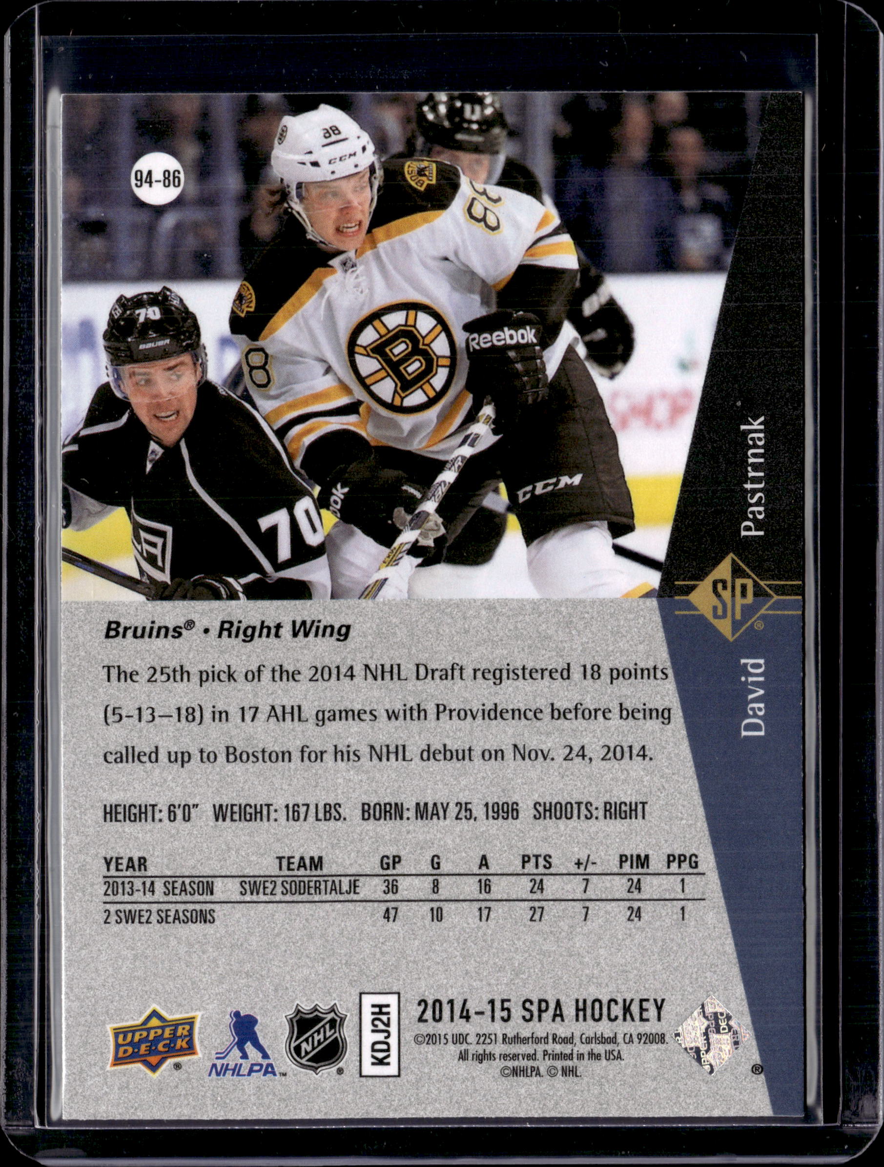 2014-15 SPA Premier Prospects David Pastrnak