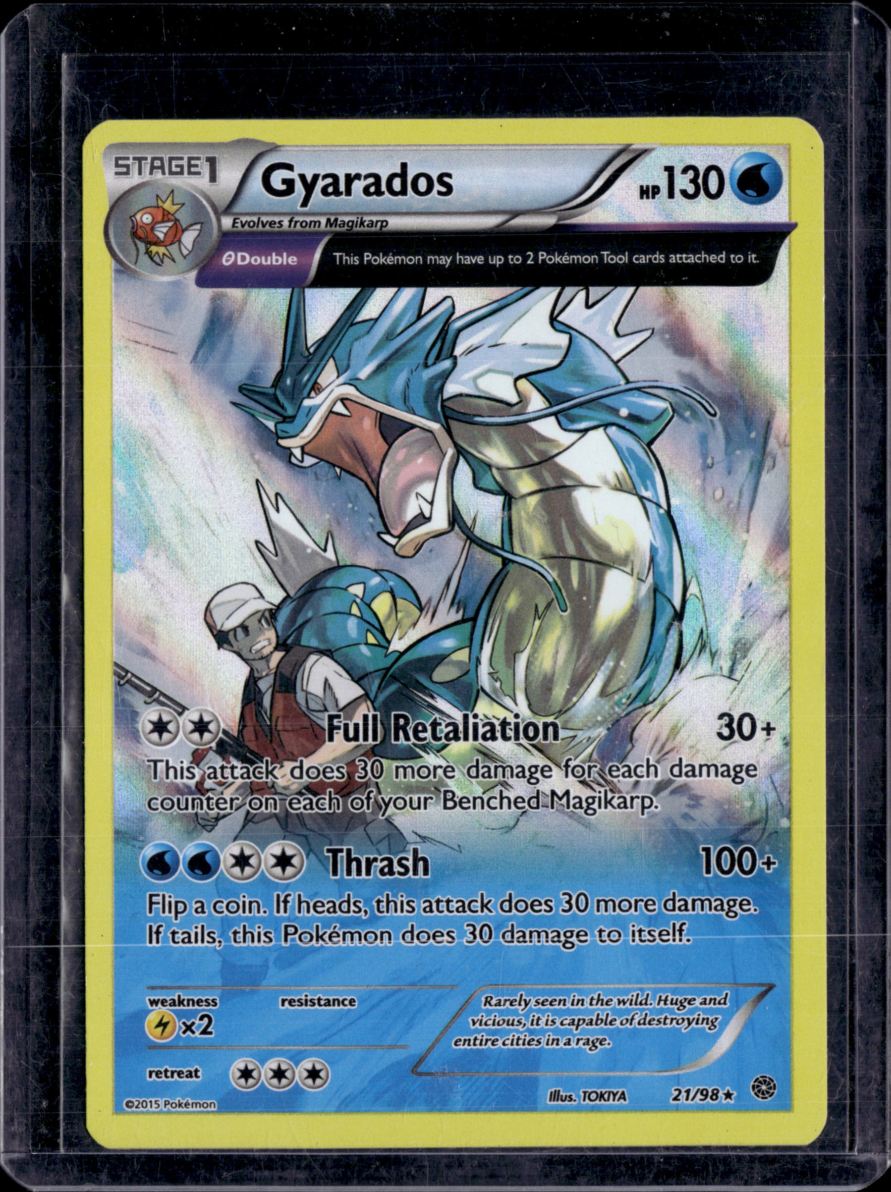 2015 Pokemon XY Ancient Origins Gyarados 21/98 Holo