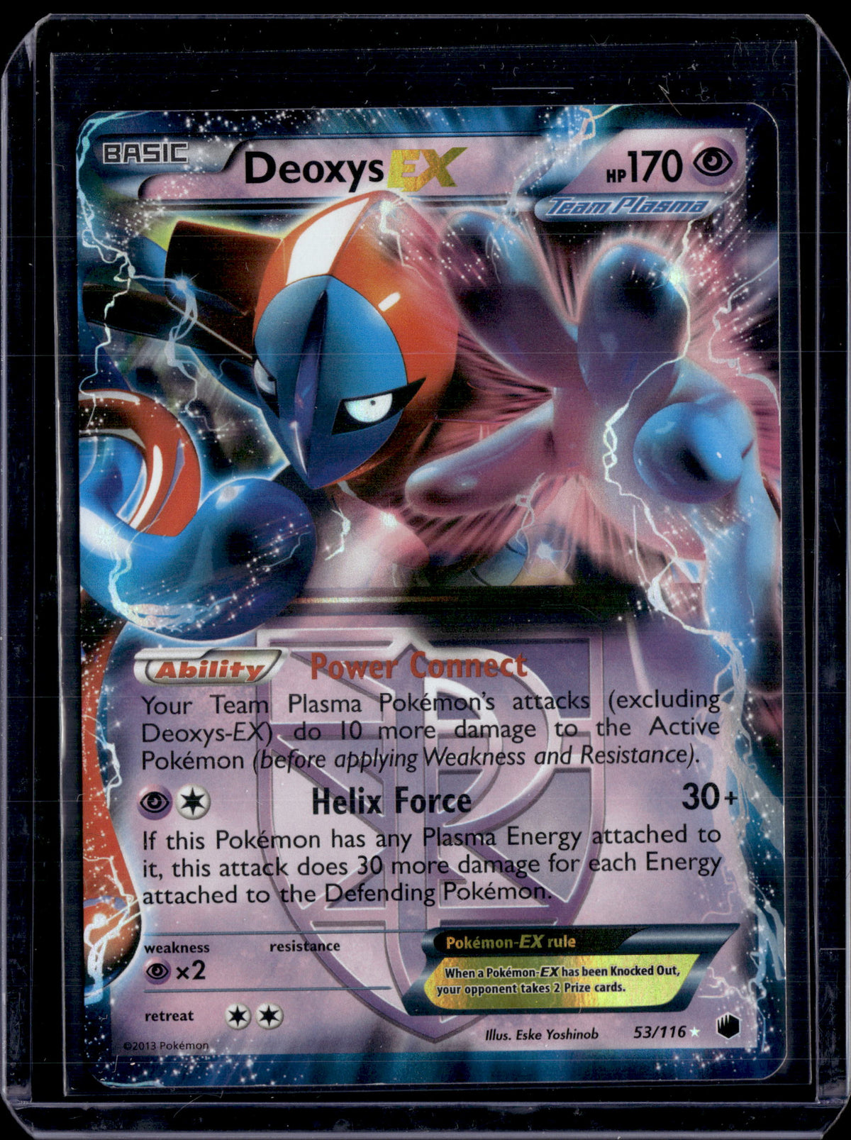 2013 Pokemon Black and White Plasma Freeze Deoxys EX