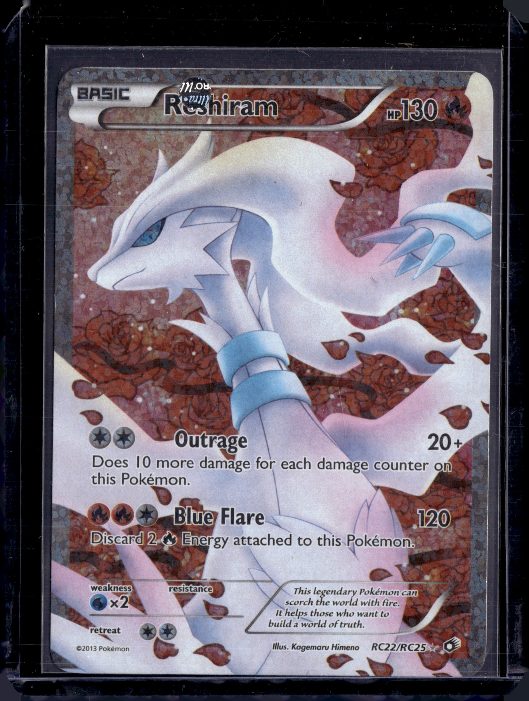 2013 Pokemon Legendary Collection Radiant Collection Reshiram (C) RC22/RC25