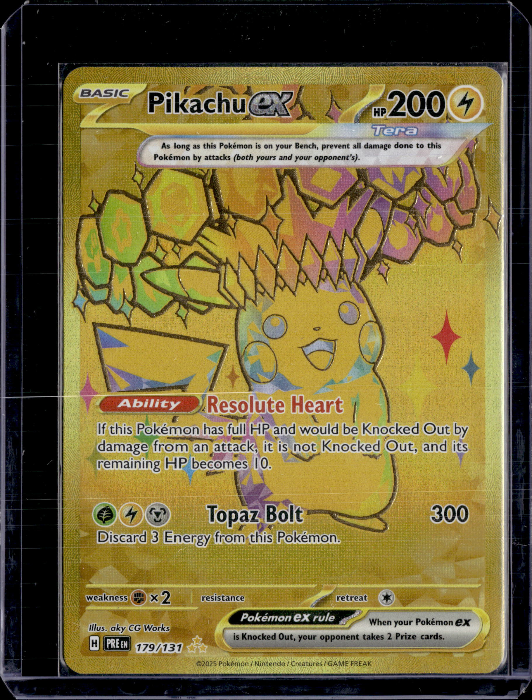 Pikachu EX Prismatic Evolutions 179/131 Hyper Rare