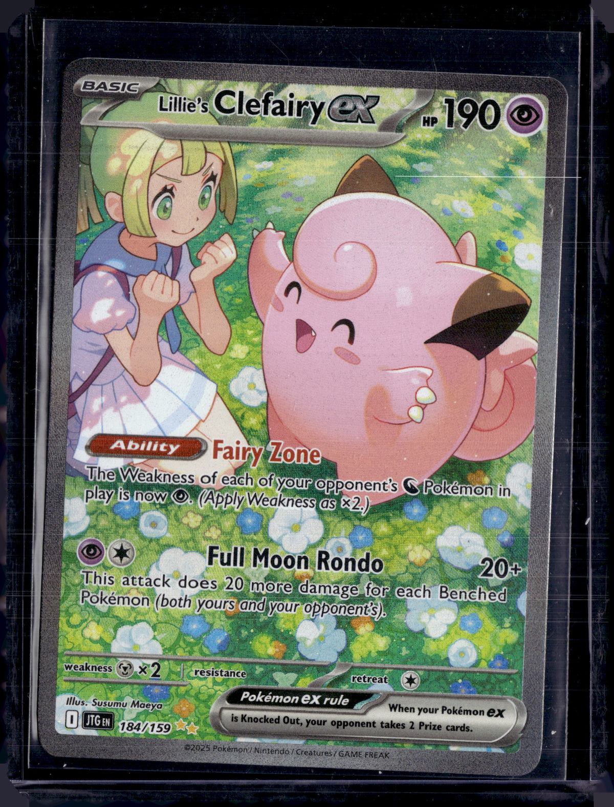 2025 Journey Together Lillie's Clefairy ex Special Illustration Rare (a)
