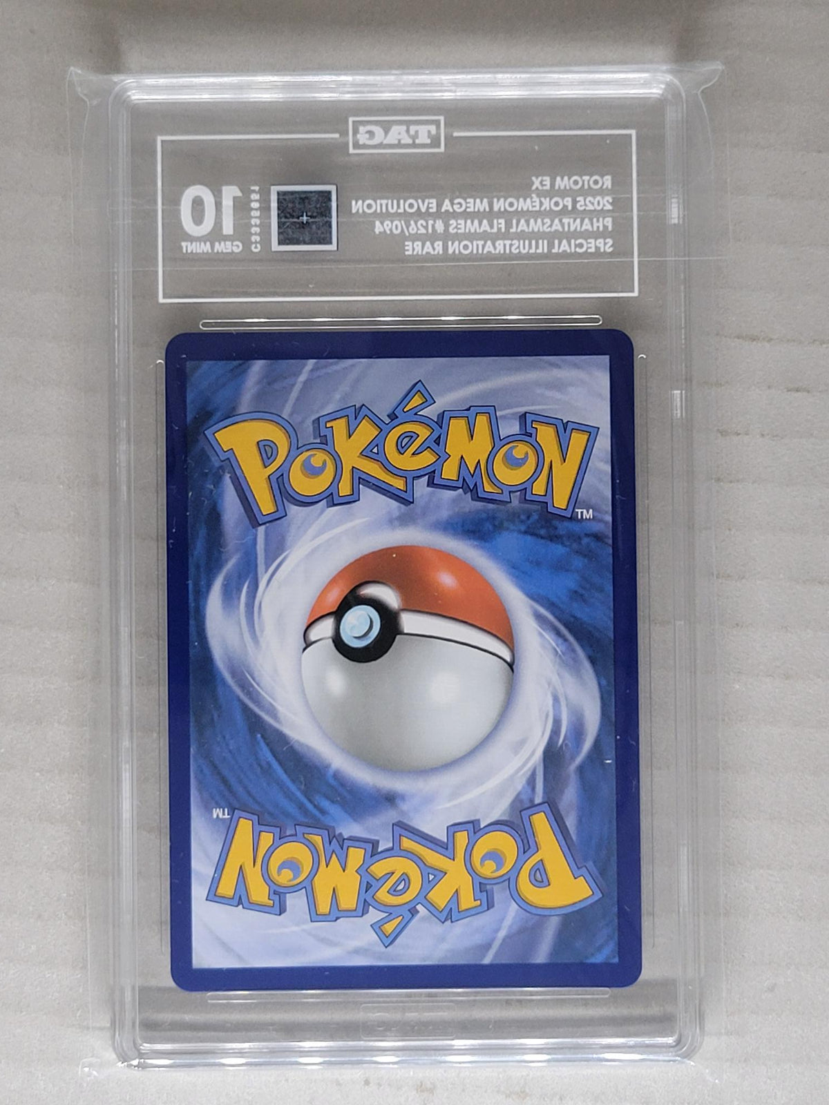 Rotom ex 126/094 Illustration Rare 2025 Phantasmal Flames Holo TAG 10