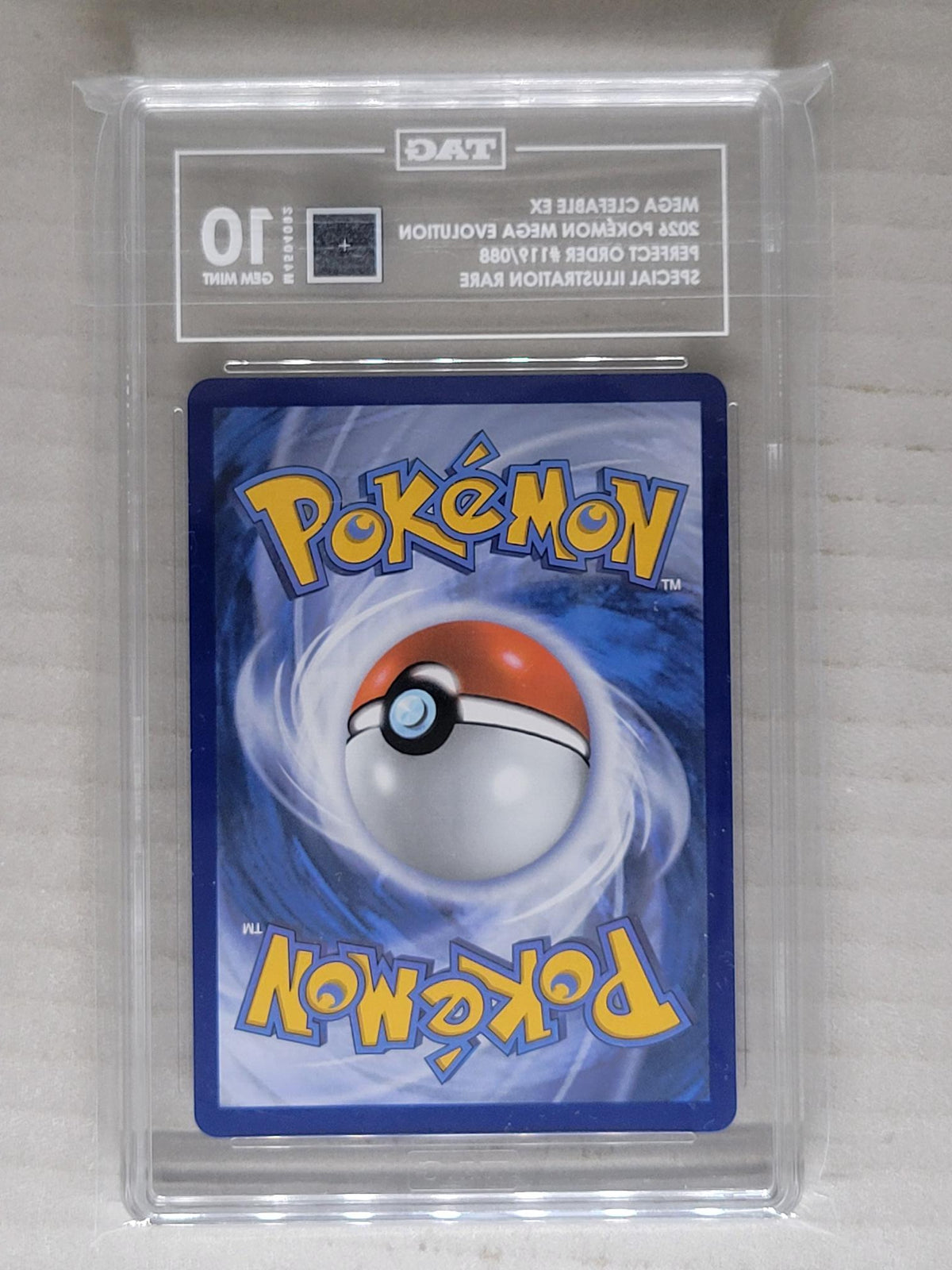 Mega Clefable ex 119/088 SIR Perfect Order GEM MINT TAG 10