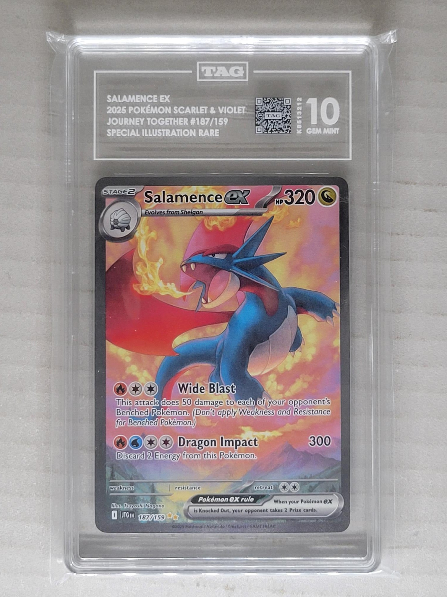 Salamence ex 187/159 Sv09: Journey Together Holo - TAG 10