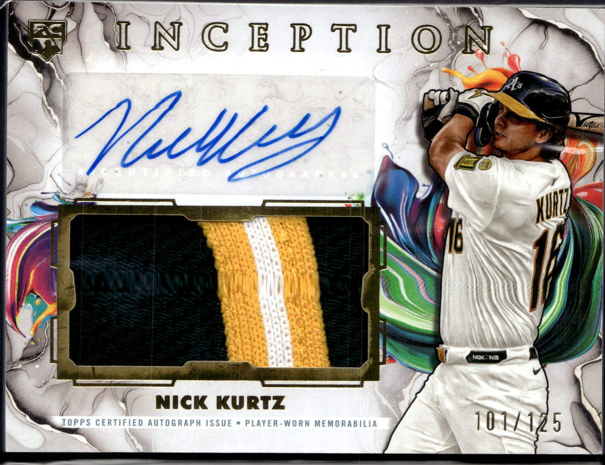 2025 Topps Inception Rookie Autograph Patch Nick Kurtz /125