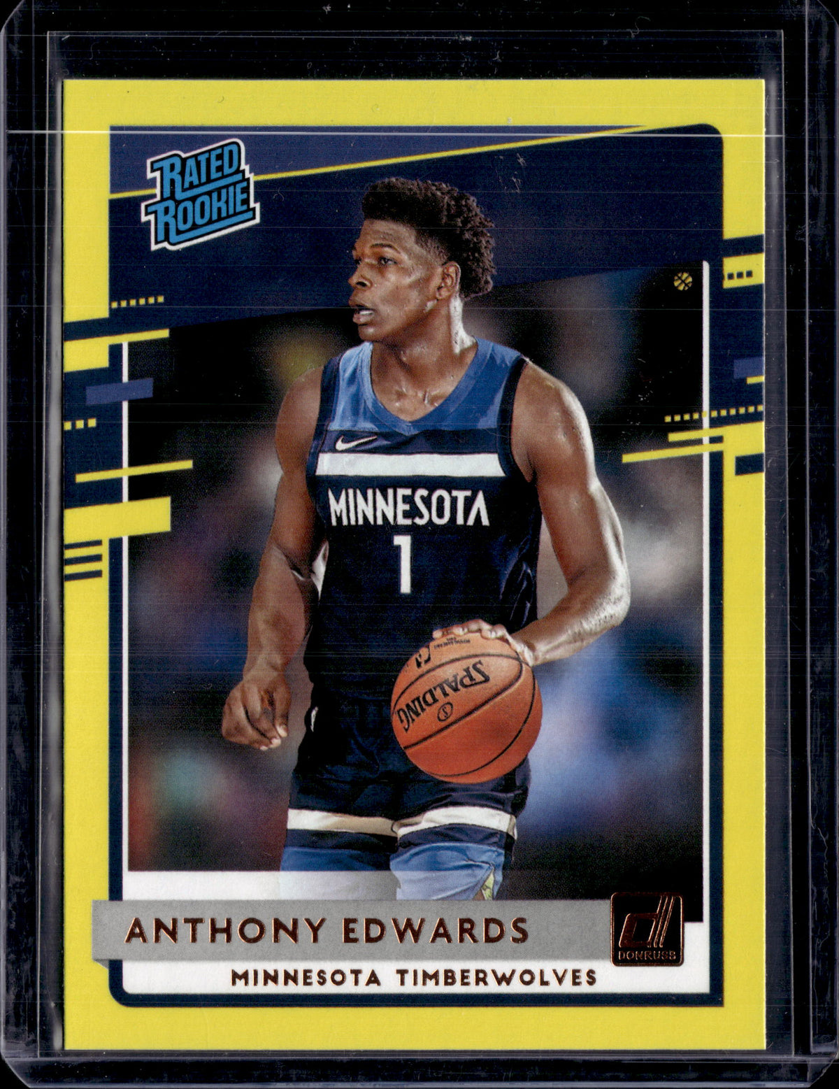 2020-21 Donruss Anthony Edwards Yellow Rated Rookie