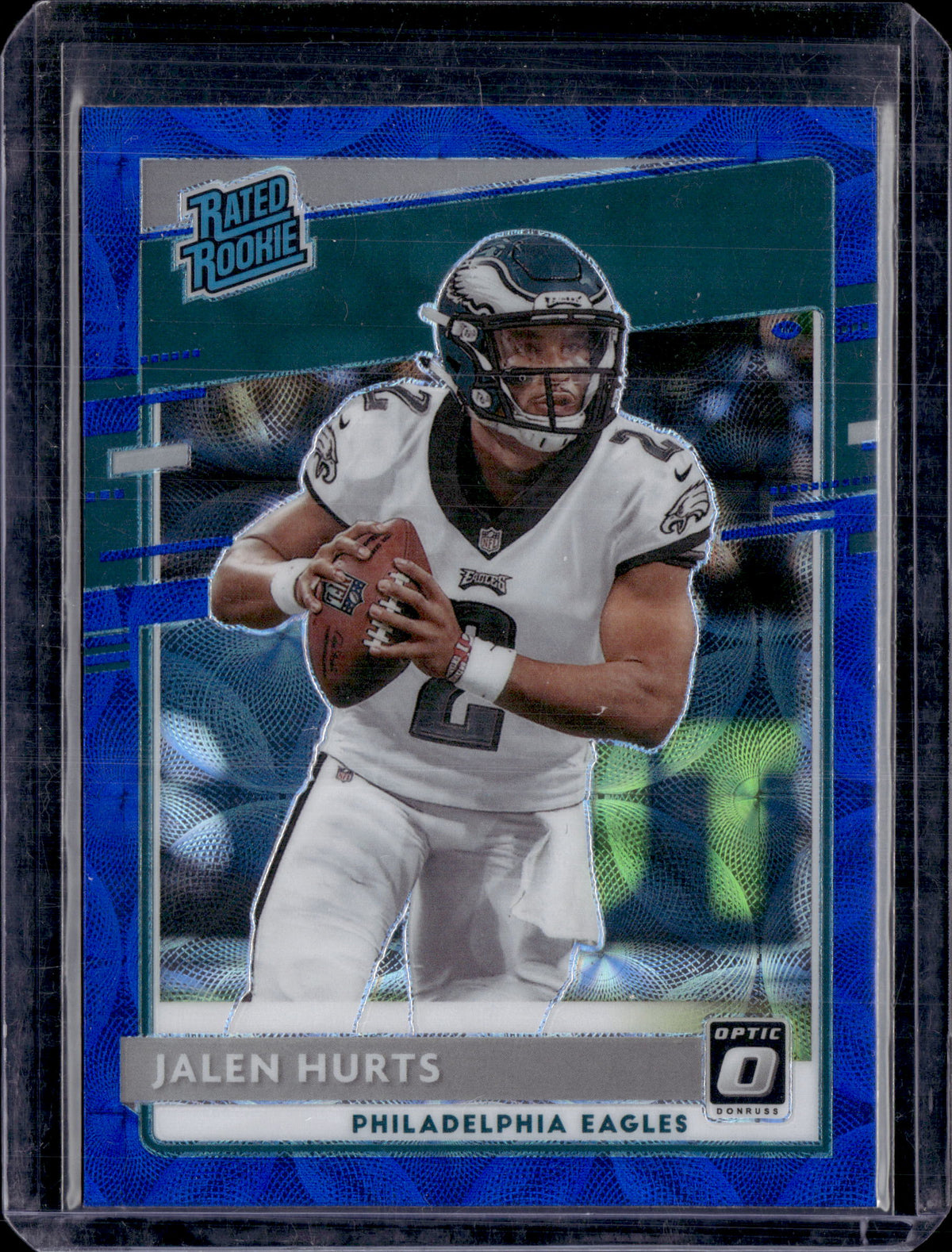 2021 Donruss Optic Jalen Hurts Blue Scope Rated Rookie
