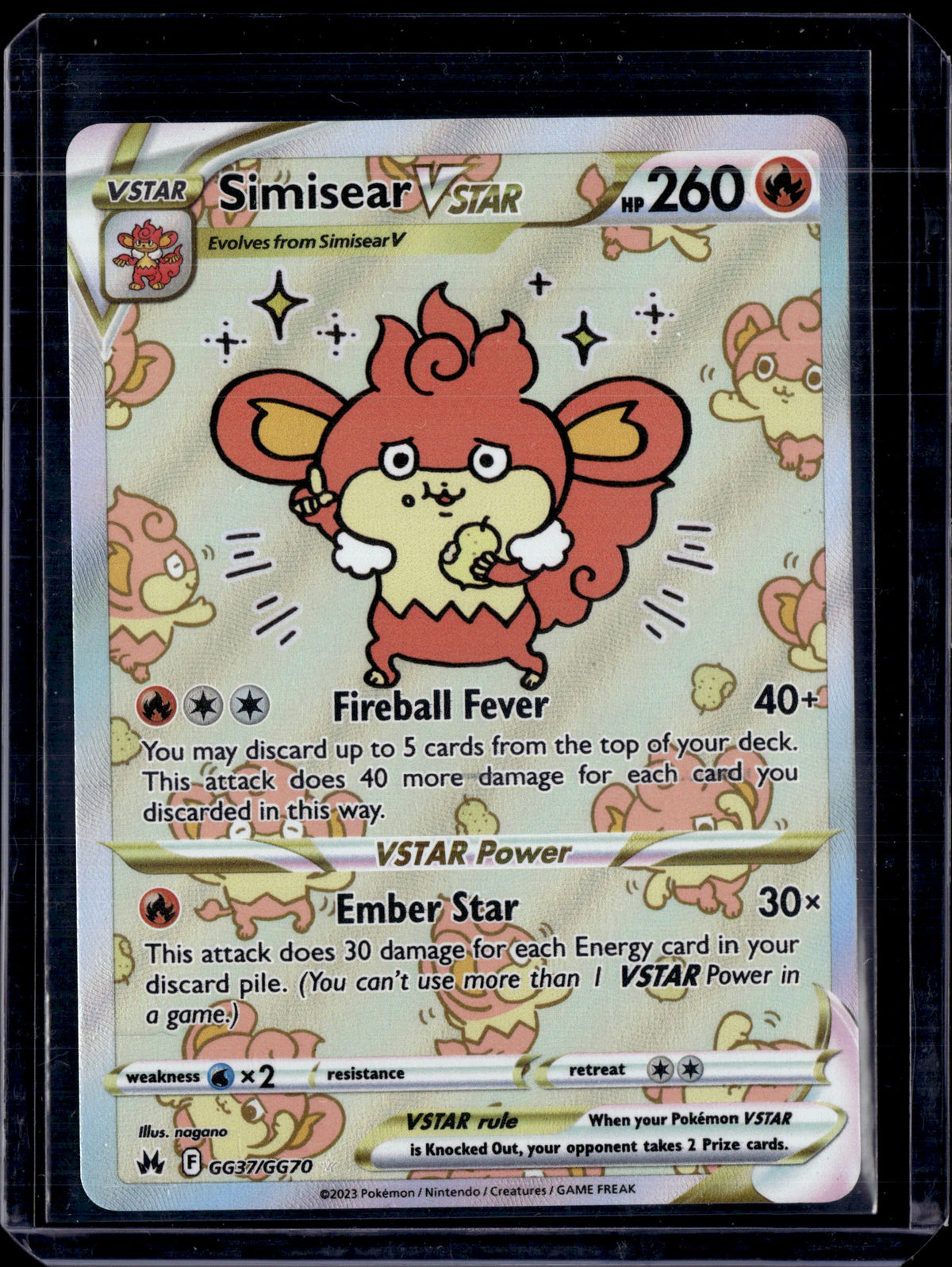 2023 Crown Zenith: Galarian Gallery Simisear VSTAR (B)