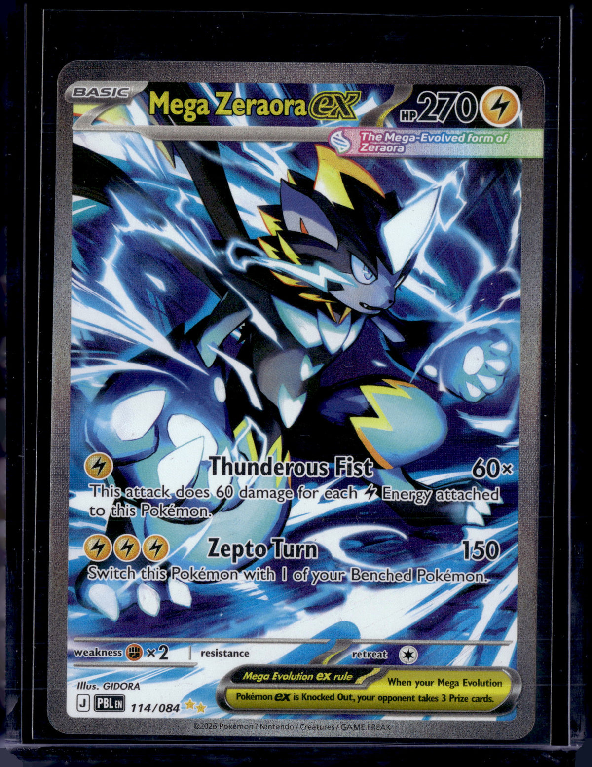 2026 Pitch Black Mega Zeraora ex Special Illustration Rare (c)