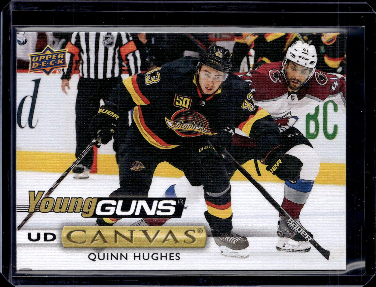 2019-20 UD Series 2 Quinn Hughes Young Guns Canvas