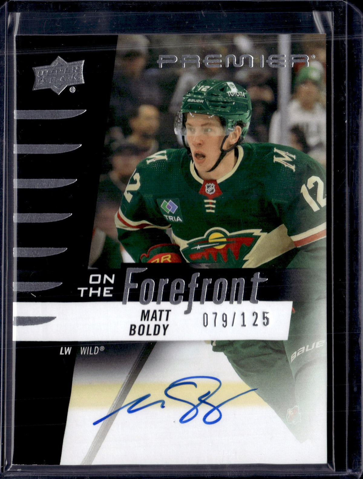 2023-24 Upper Deck Premier On The Forefront Auto /125 Matt Boldy