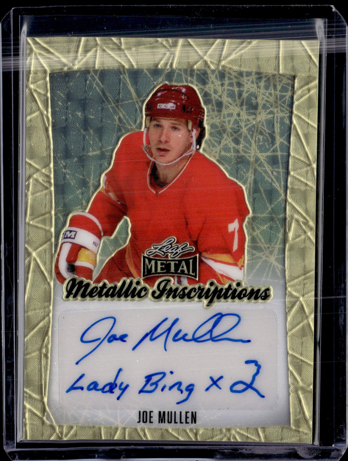2024 Leaf Metal Hockey Joe Mullen Metallic Inscriptions 1/1