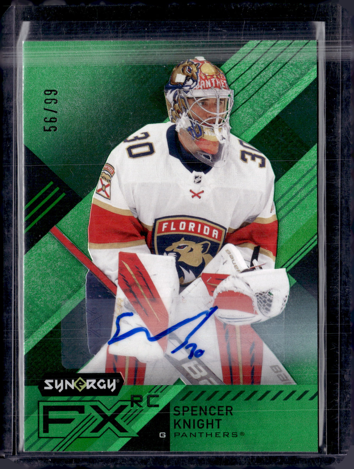 2021-22 Synergy Spencer Knight Green Rookie Auto /99