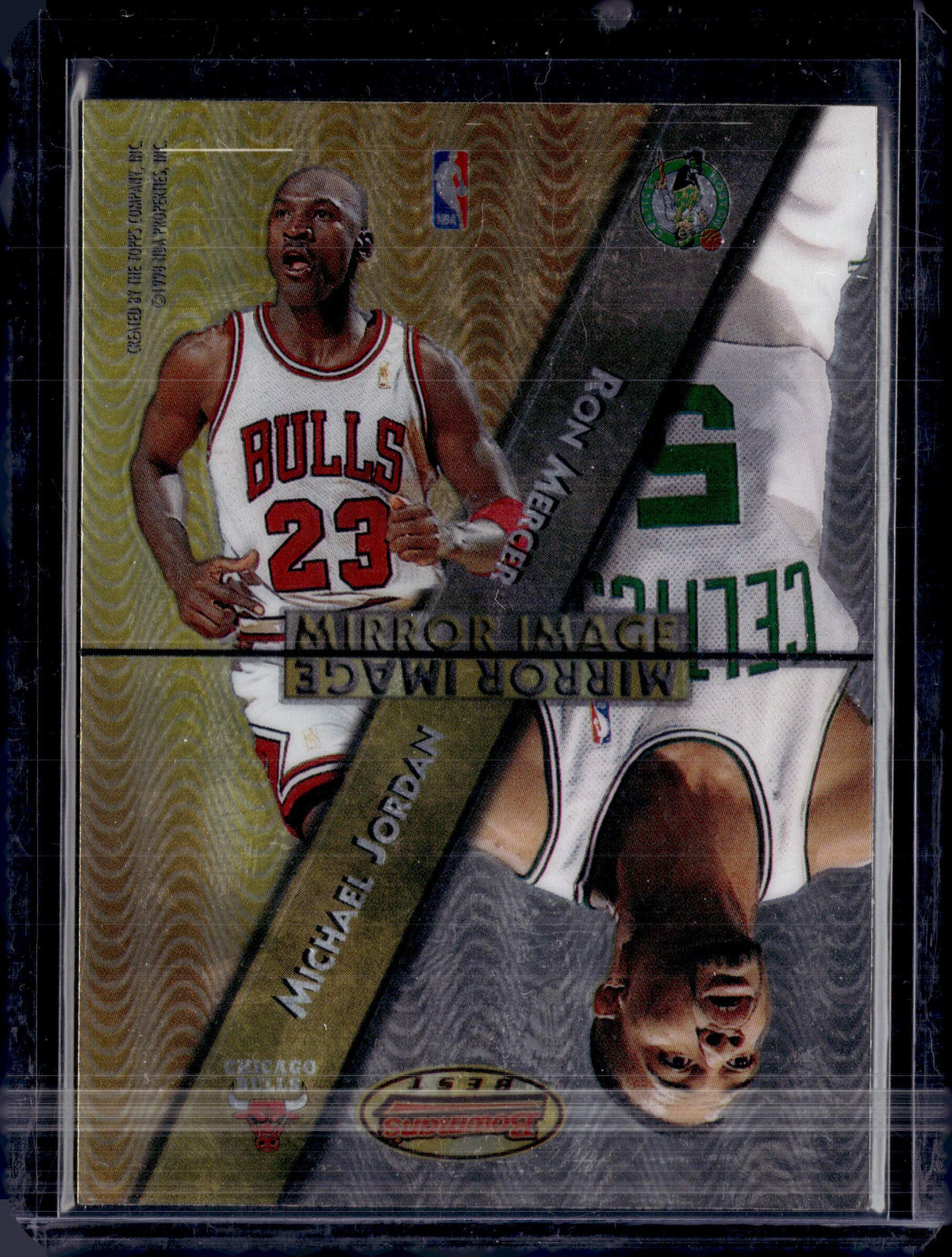 1997 Bowman's Best Mirror Image Ref #MI1 Jordan/Mercer/Marbury/Payton