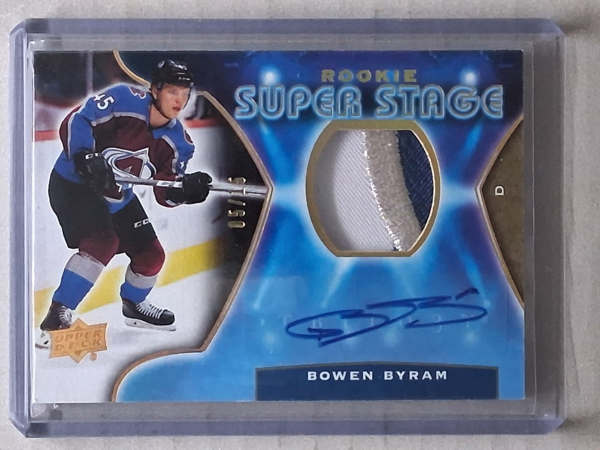 2020-21 Trilogy Bowen Byram Rookie Super Stage Patch Auto /15