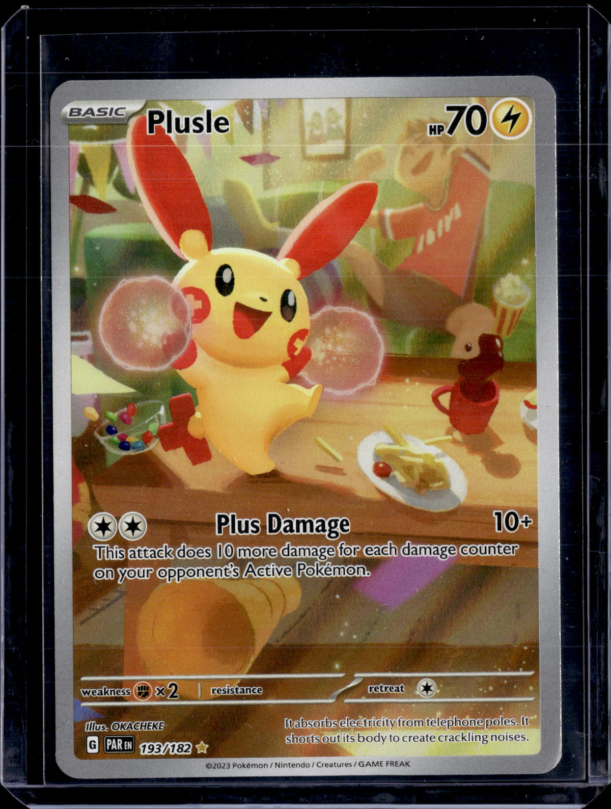 2023 Pokemon SV Paradox Rift Plusle #193/182