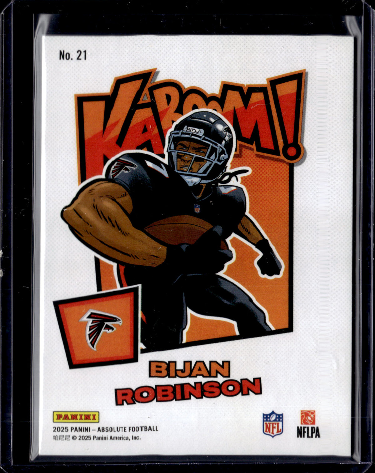 2025 Panini Absolute Kaboom! Horizontal Bijan Robinson SSP #21