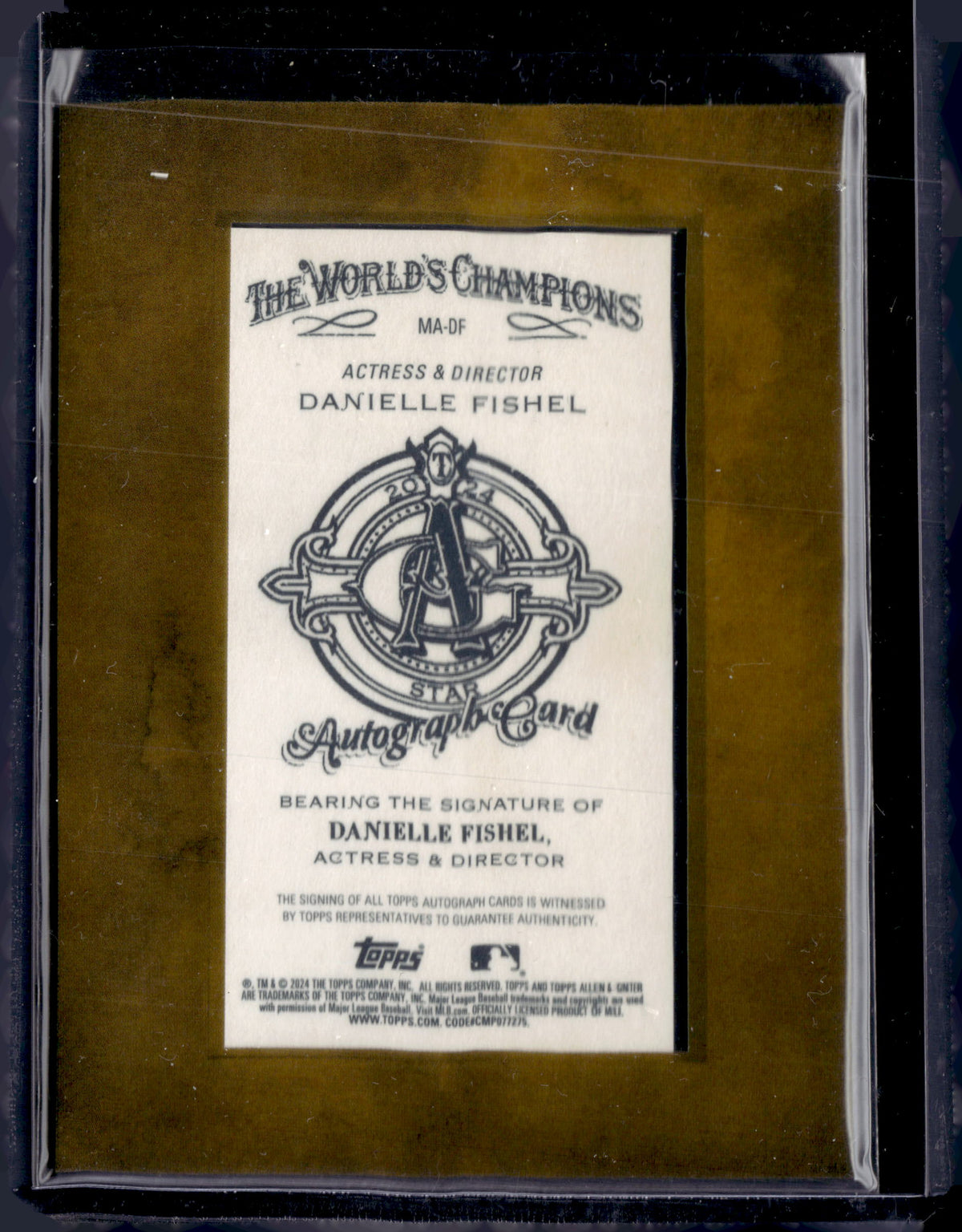 2024 Topps Allen & Ginter Danielle Fishel Mini Non-Baseball Auto #MA-DF