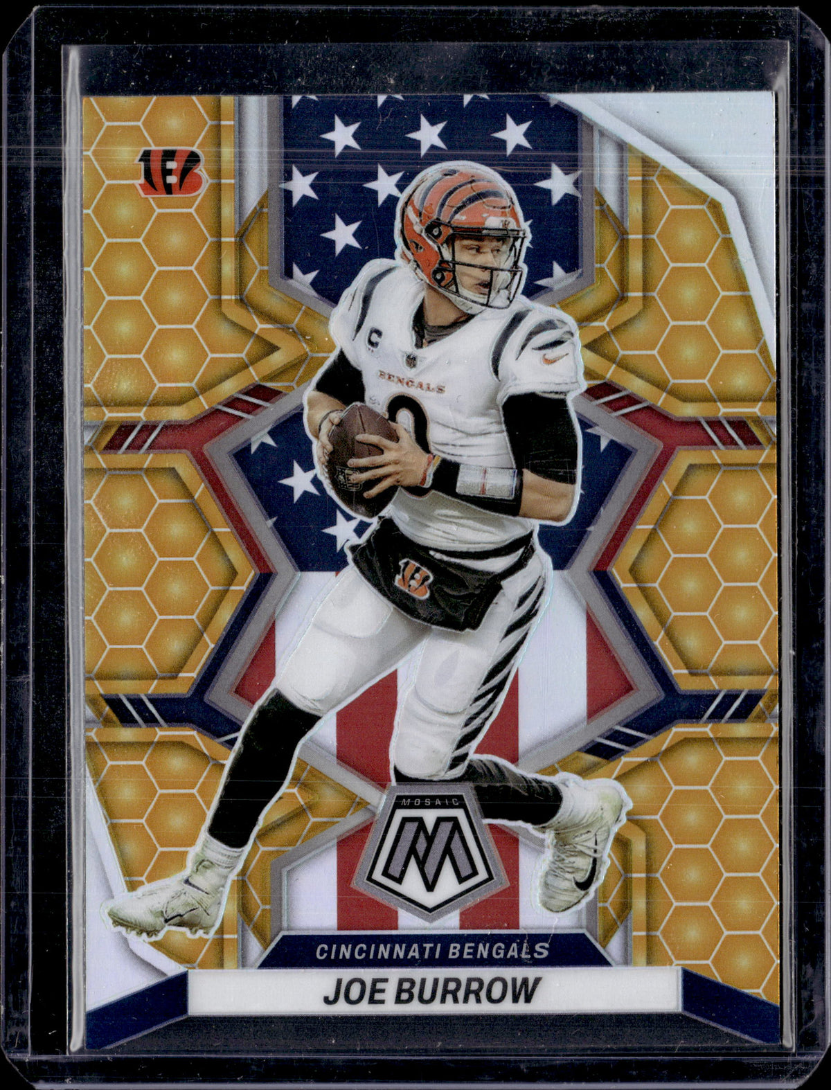 2022 Panini Mosaic Joe Burrow Honeycomb SSP National Pride #255