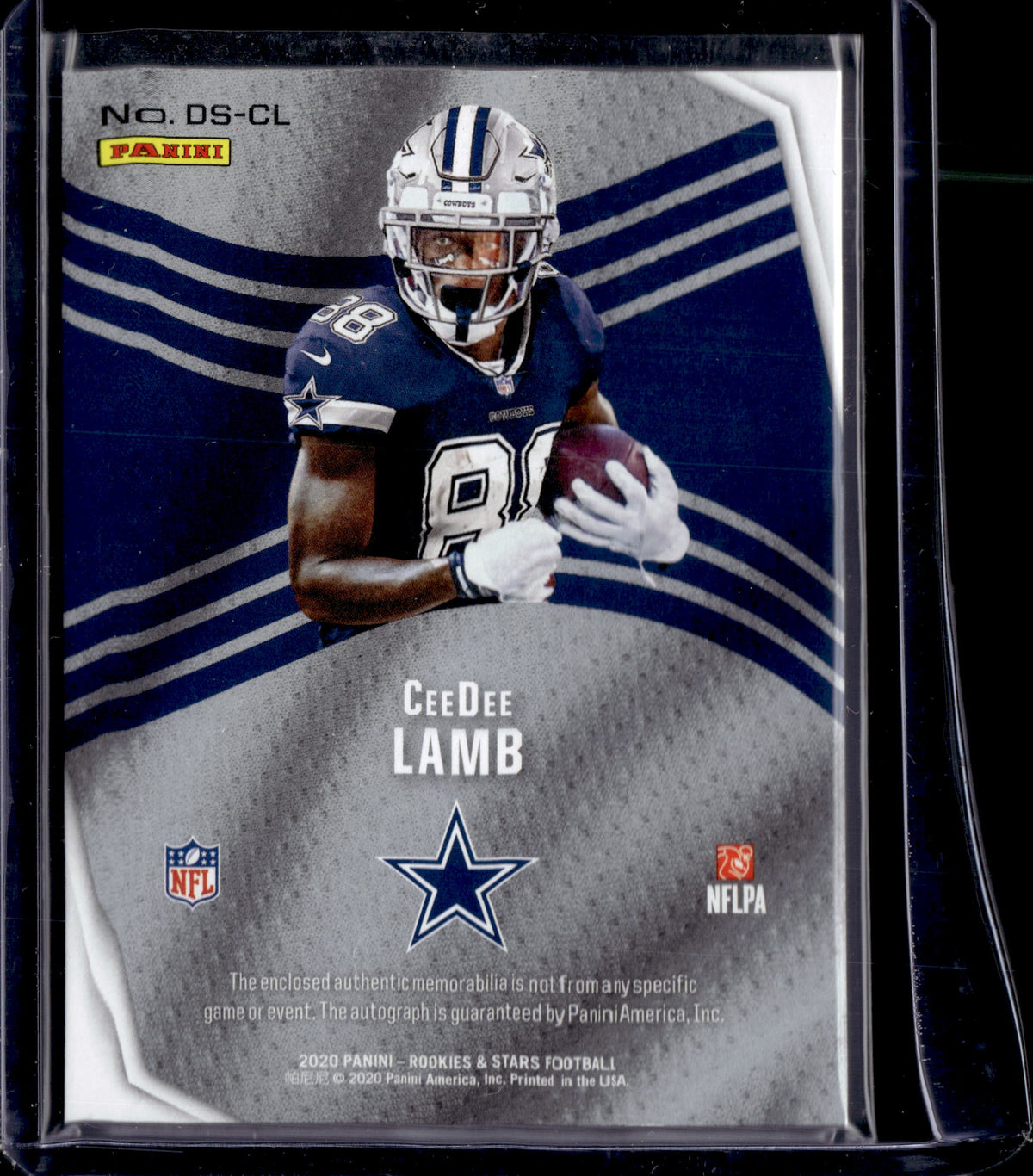 CeeDee Lamb 2020 Rookies and Stars Dress for Success Jersey Autographs #6 #12/99 RC