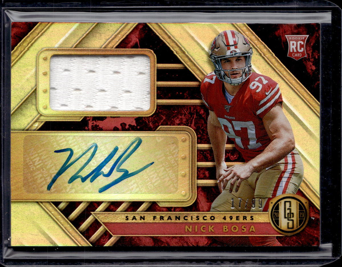 2019 Panini Gold Standard #318 Nick Bosa RPA RC Rookie Patch AUTO /99
