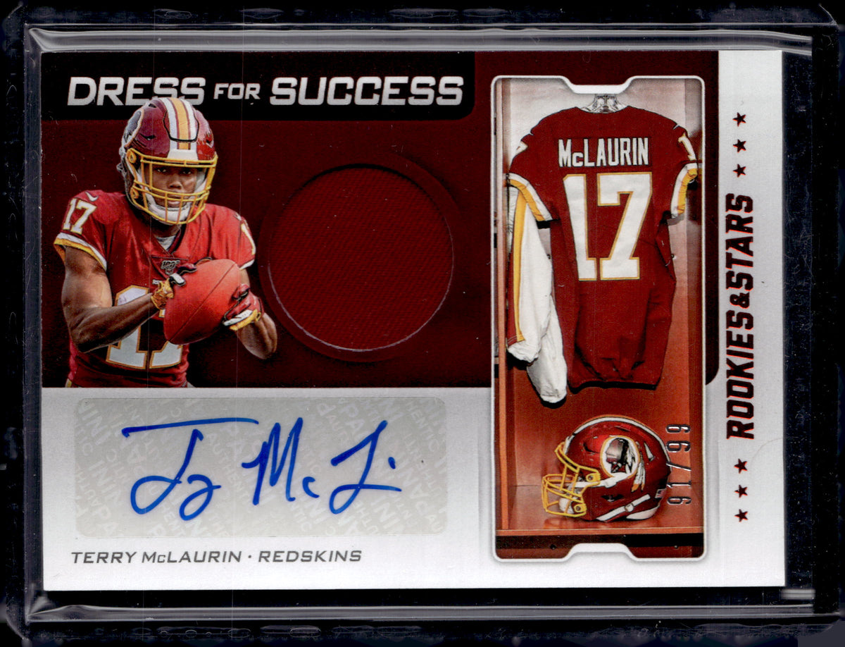 2019 Rookies & Stars Terry McLaurin #DFS-TM Dress for Success Jersey Auto /99