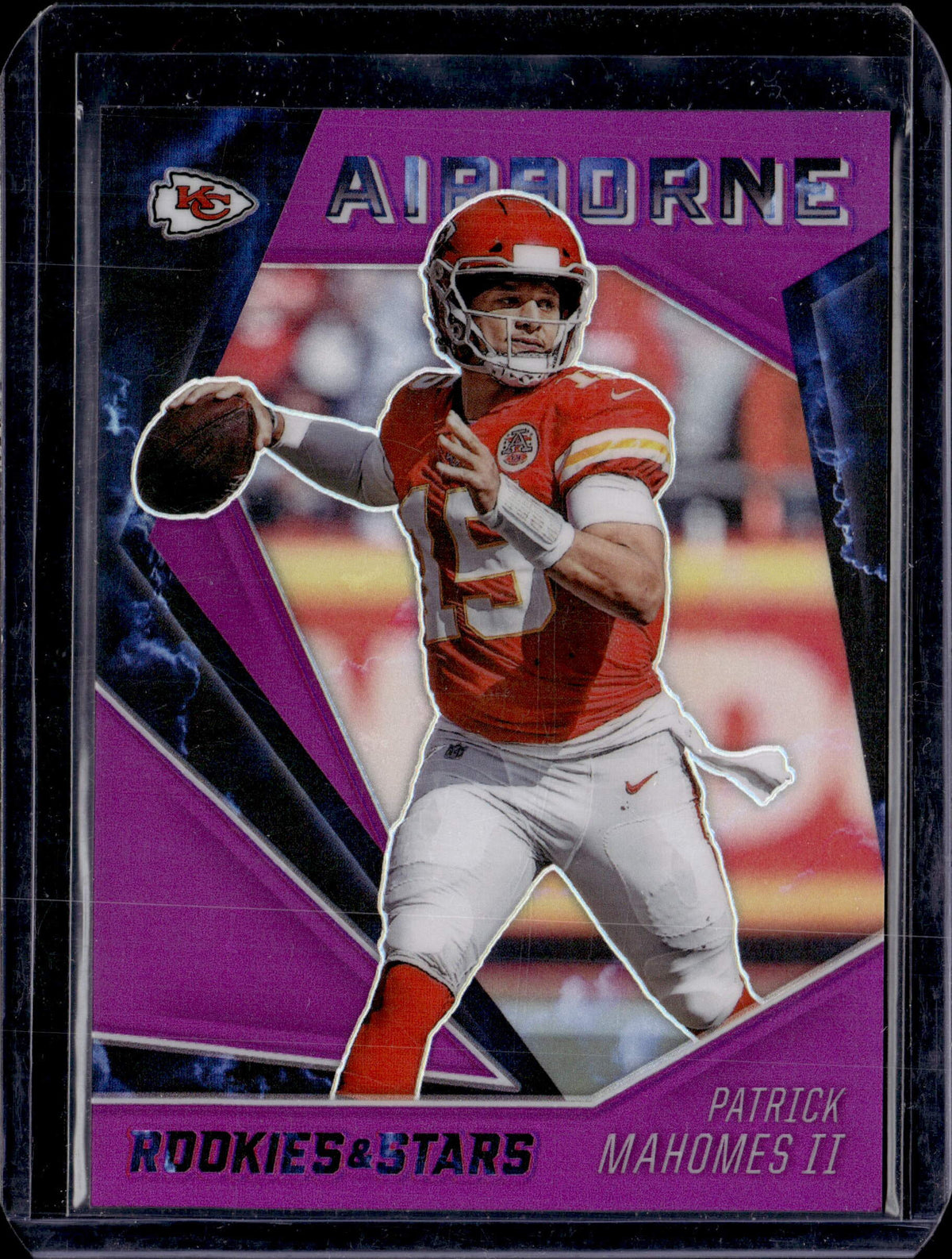 2020 Panini Rookies & Stars - Airborne Patrick Mahomes Purple /35